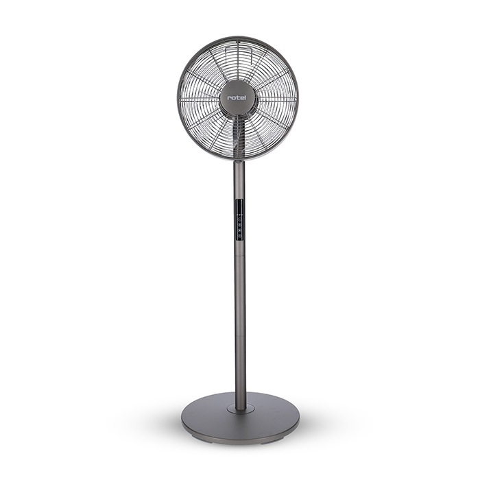 Rotel Bodenventilator »Standventilator dunkelgrau Ø 34cm«, 34 cm Durchmesser