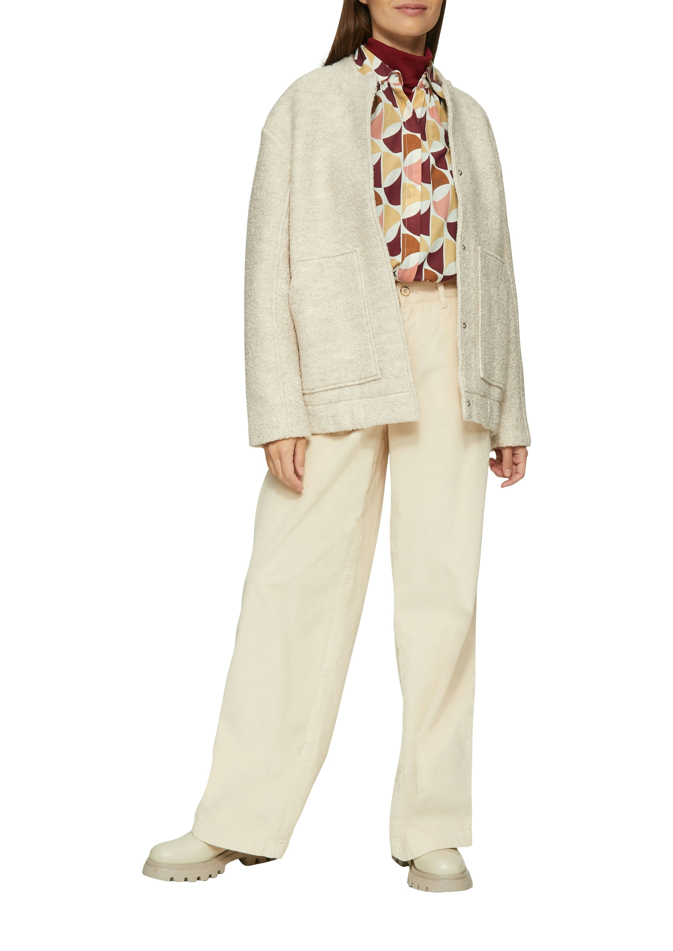 s.Oliver Blouse à manches longues avec motif intégral