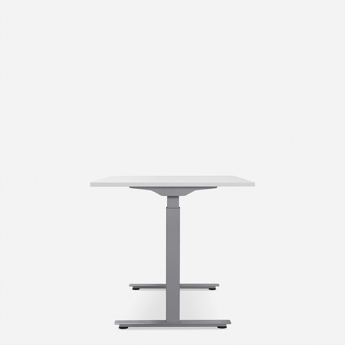Schreibtische »WRK21 Schreibtisch Smart 180 x 80 cm, Höhenverstellbar, Weiss Uni / Grau«