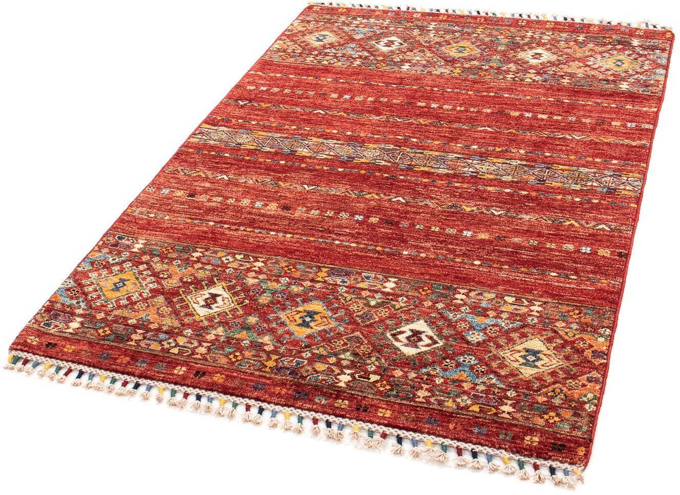 Image of morgenland Orientteppich »Ziegler - 157 x 102 cm - mehrfarbig«, rechteckig, 6 mm Höhe, Wohnzimmer, Handgeknüpft, Einzelstück mit Zertifikat bei Ackermann Versand Schweiz