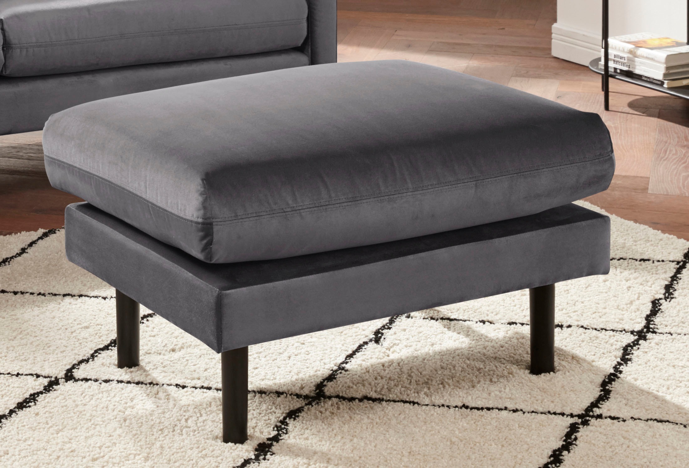 Image of Leonique Polsterhocker »Biskaya«, mit Massivholz Füssen bei Ackermann Versand Schweiz