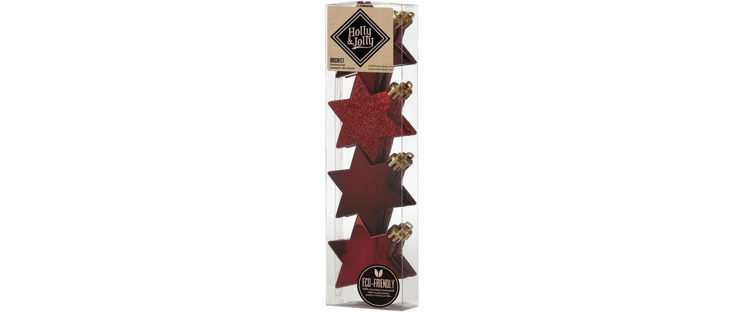  Christbaumschmuck »Holly & Jolly Weihnachtsschmuck Stern 8 Stück«