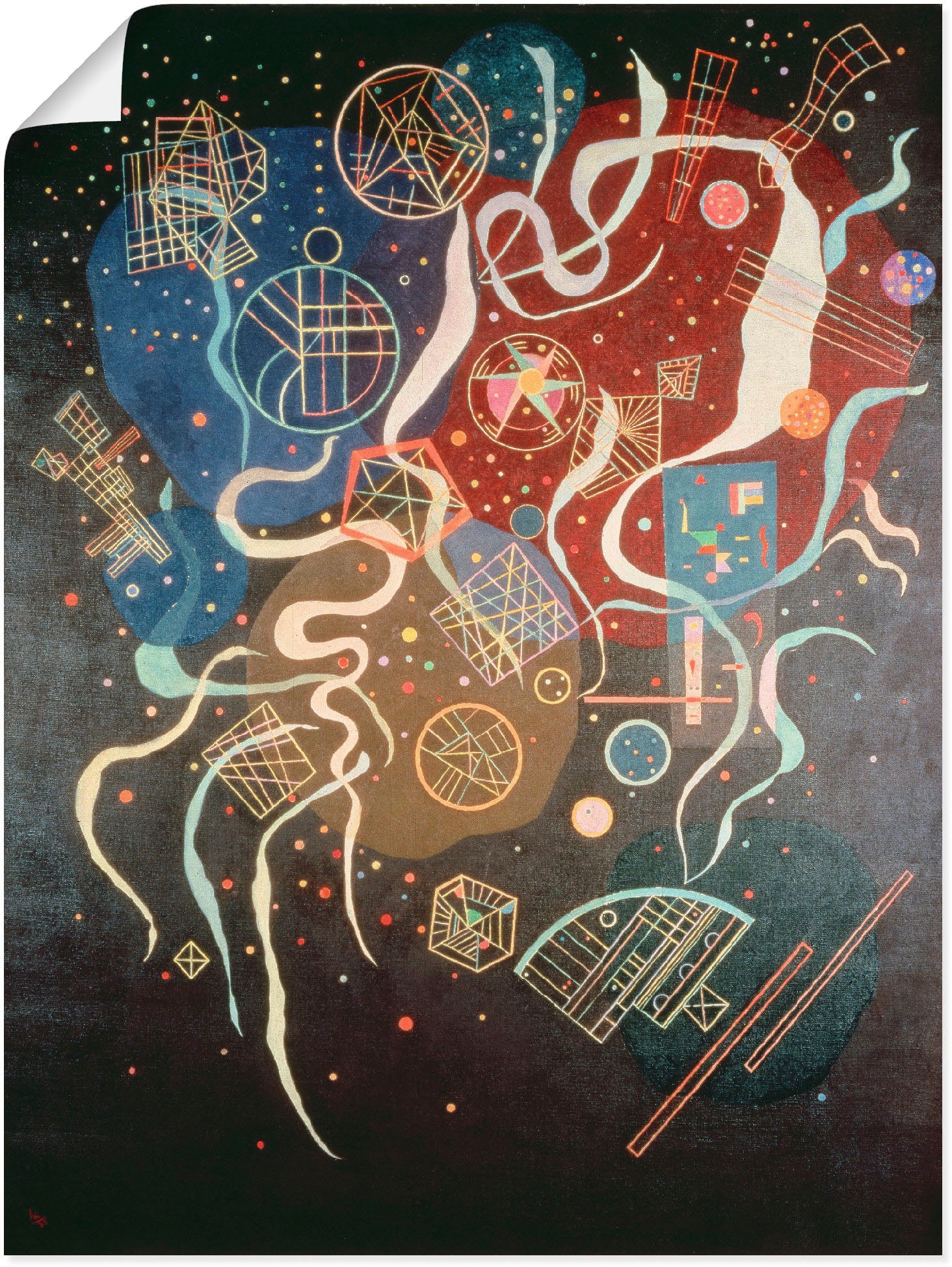 Image of Artland Wandbild »Bewegung 1947«, Muster, (1 St.) bei Ackermann Versand Schweiz