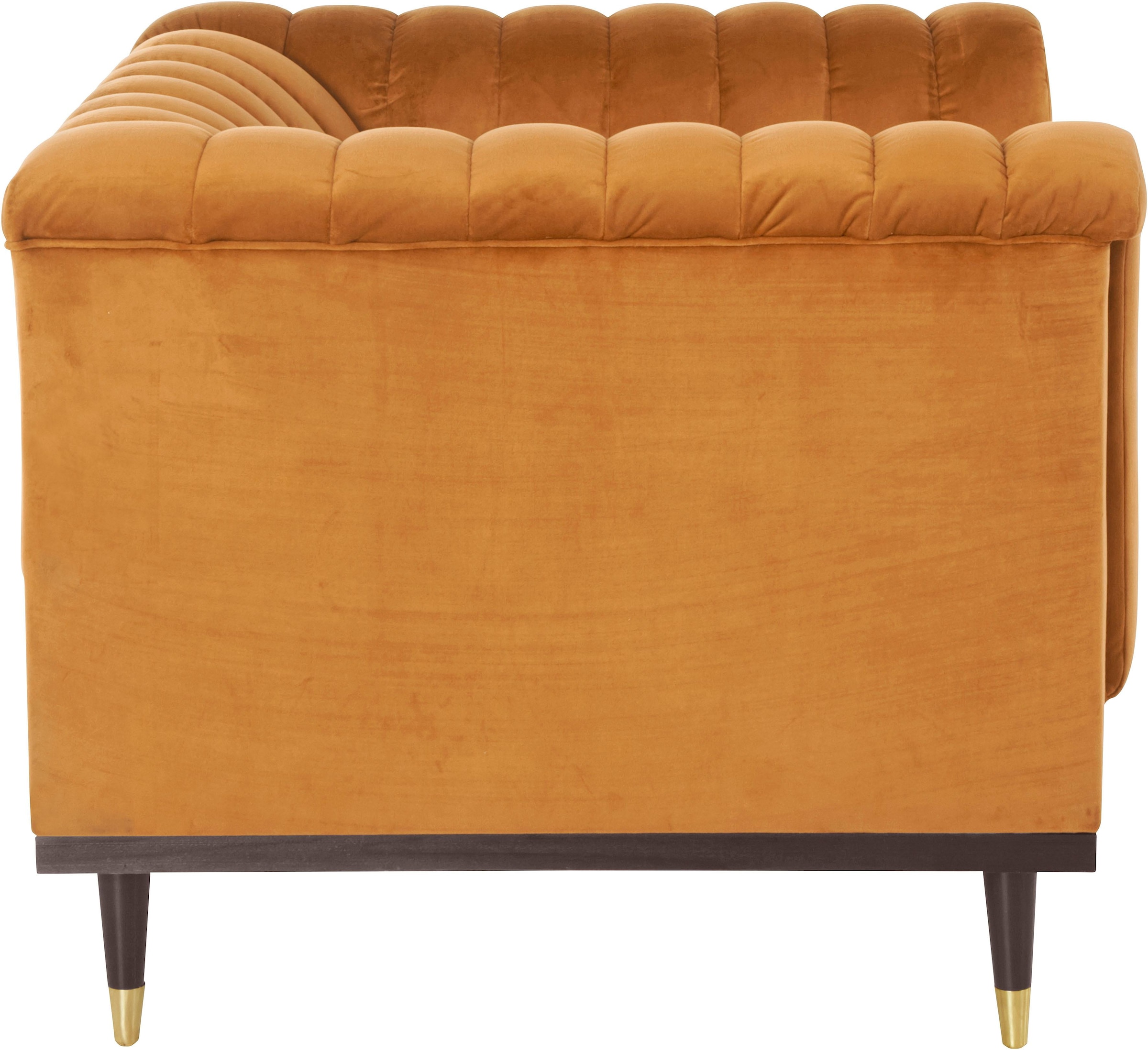 Home affaire Fauteuil »Chamby« mit Holzrahmen unten und Steppung im Lehnenbereich