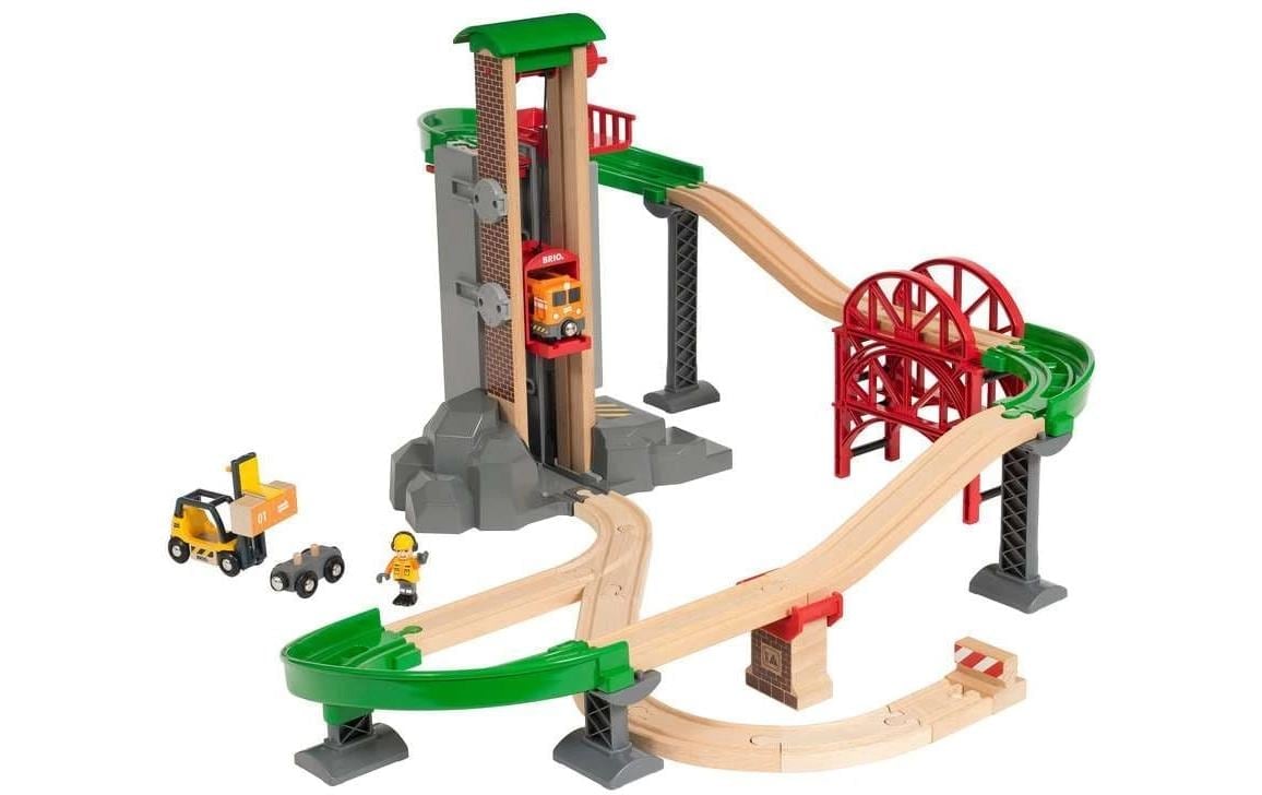 BRIO® Bâtiment de train jouet »BRIO Grosses Lagerhaus-Set Aufzug«