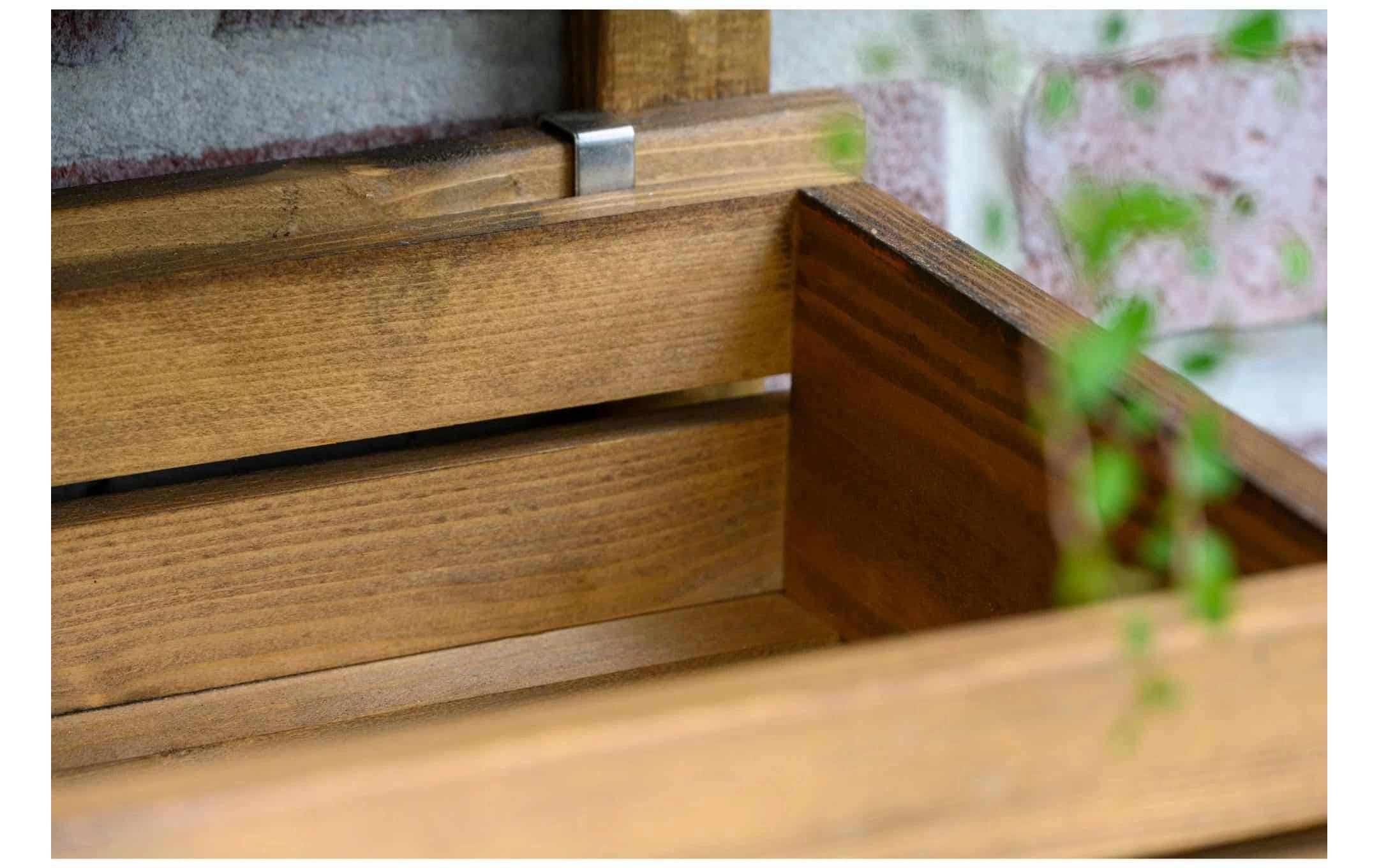 dobar Hochbeet »3-stufige Blumenleiter für die Wandmontage«