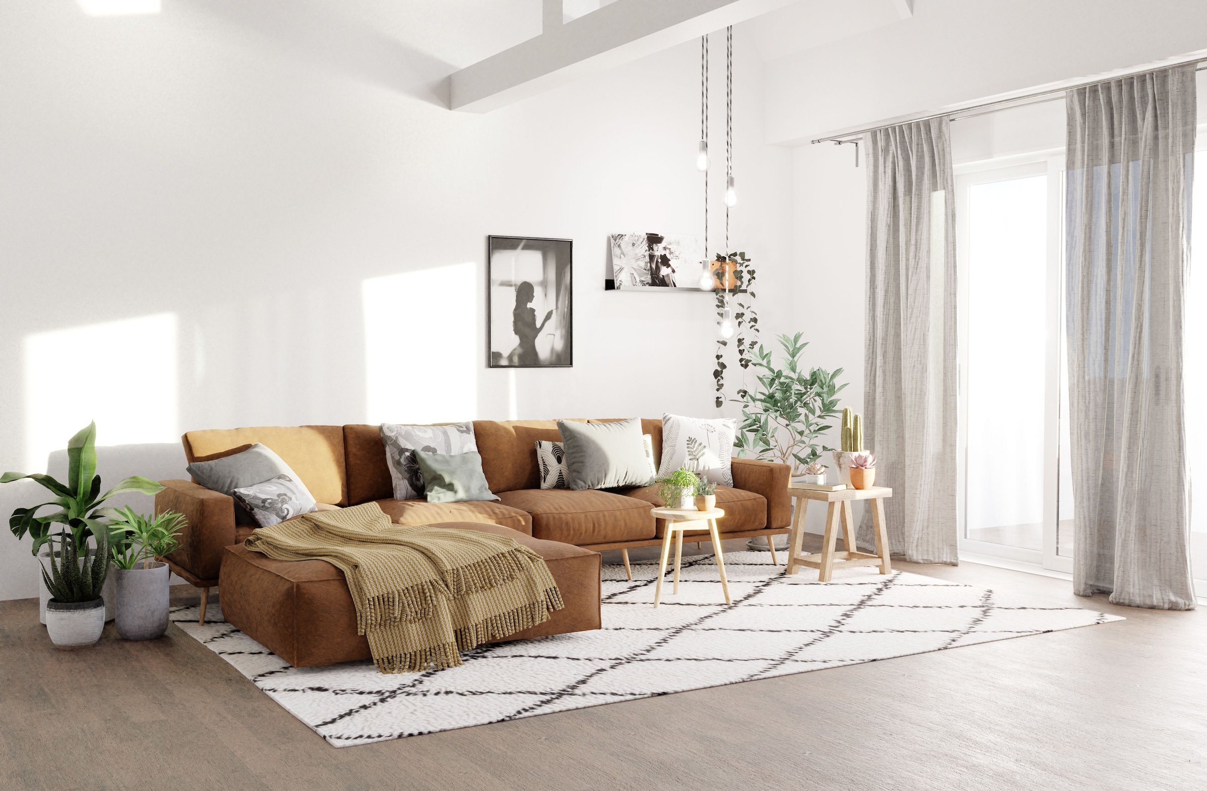 HOMING Gardine »Oskar« verdeckte Schlaufen 1 Stk. tlg. Fertigschal