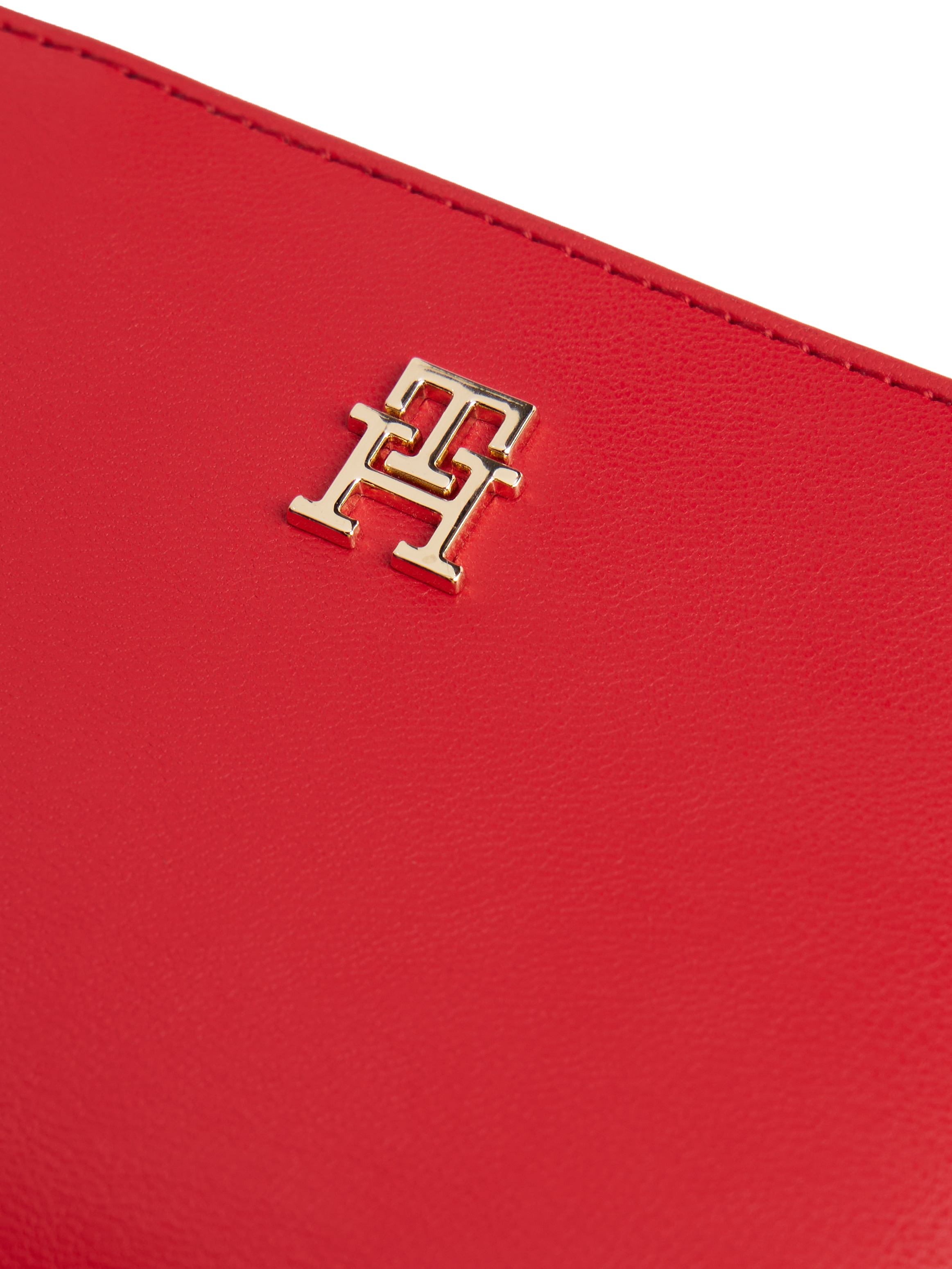 Tommy Hilfiger Porte-monnaie »TH ICON MED ZA FLAP« , Damen Geldbeutel, Portemonnai mit edlem TH-Logoemblem