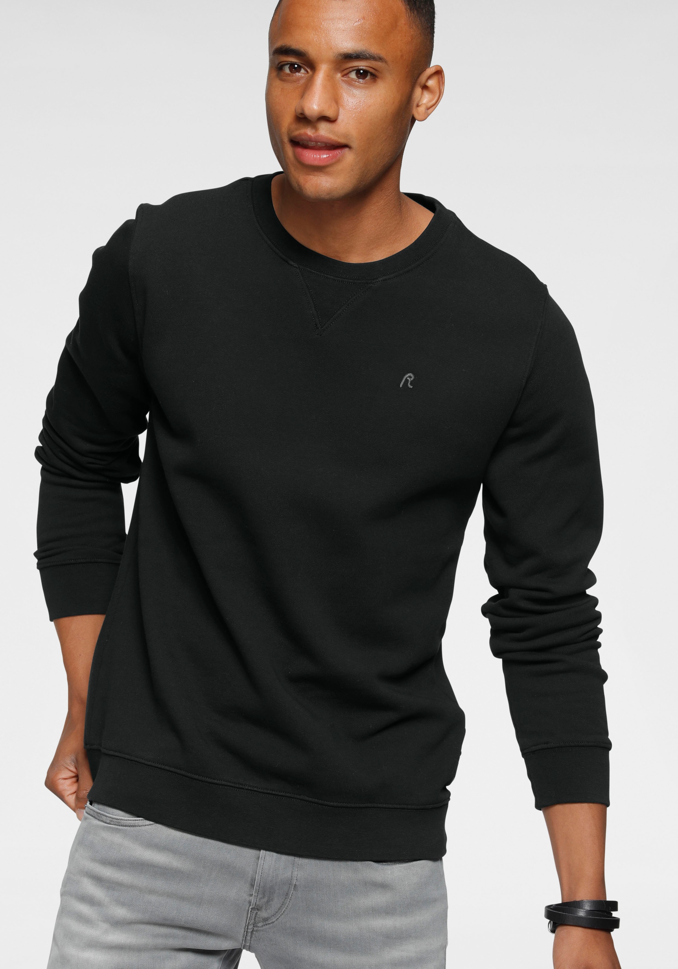 Image of Replay Sweatshirt, mit Markenstickerei bei Ackermann Versand Schweiz