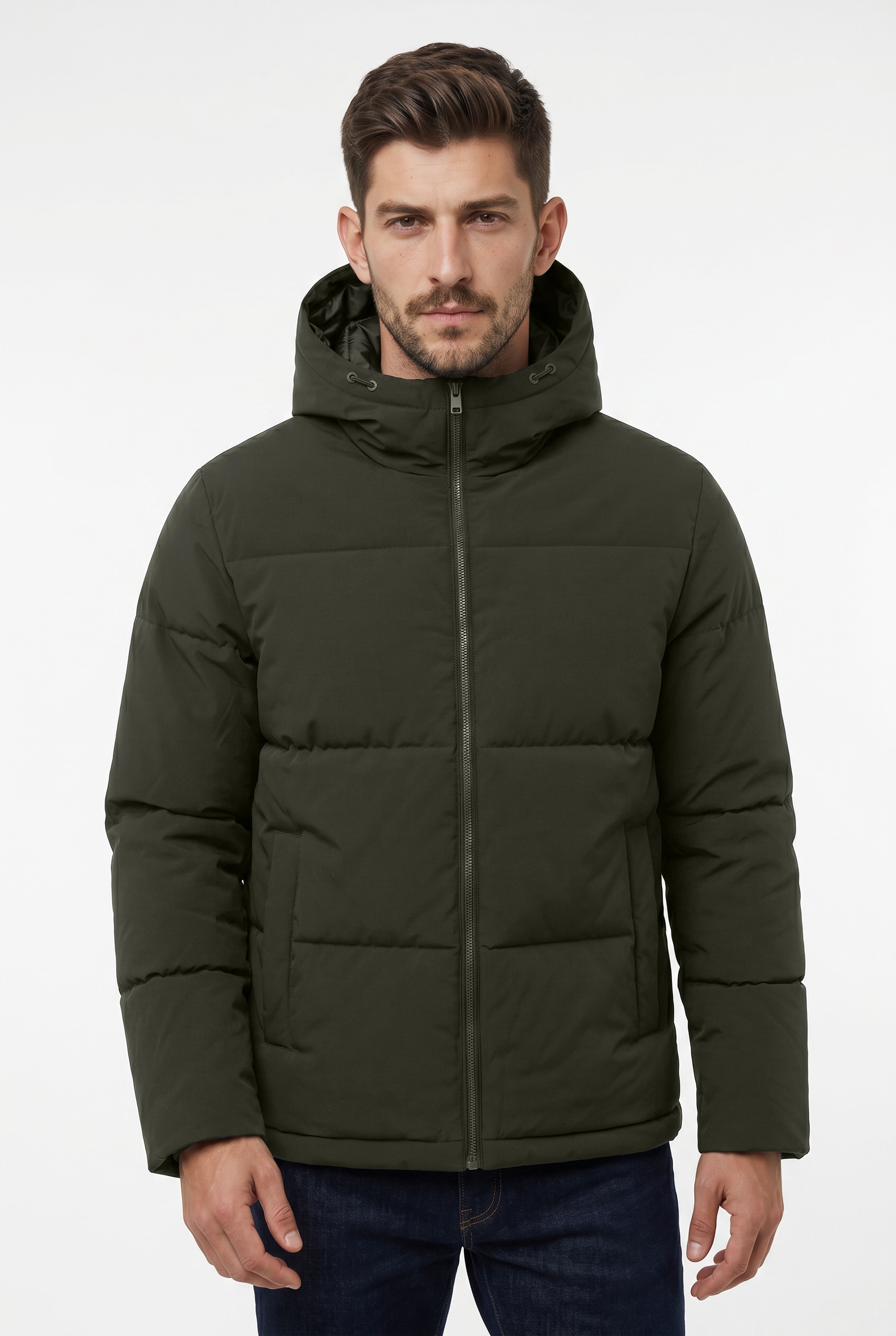 Jack & Jones Steppjacke »JJNEPTUNE PUFFER JACKET« mit Kapuze Kunstfaser, Steppware, Kapuze, regular fit