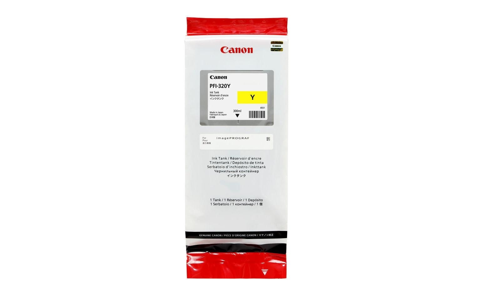 Image of Canon Tintenpatrone "PFI-320Y, yellow"