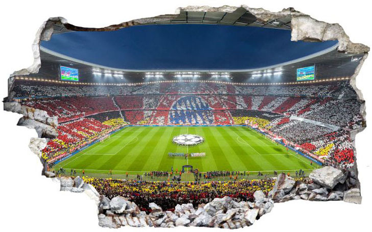 Wall-Art Fototapete »Bayern München jetzt Pack Stadion kaufen Mas« Choreo