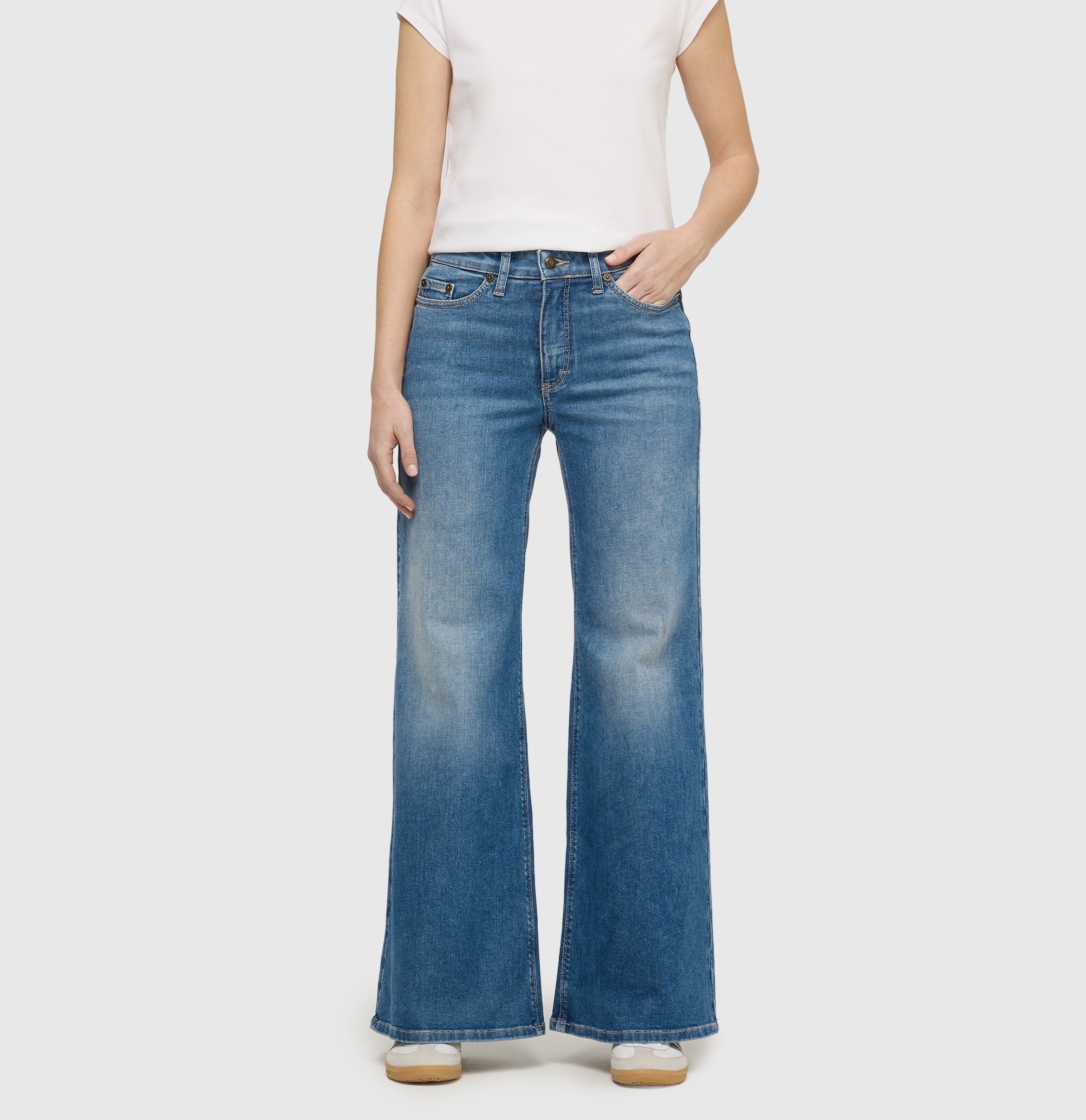 Image of MAC Weite Jeans im Five-Pocket Style