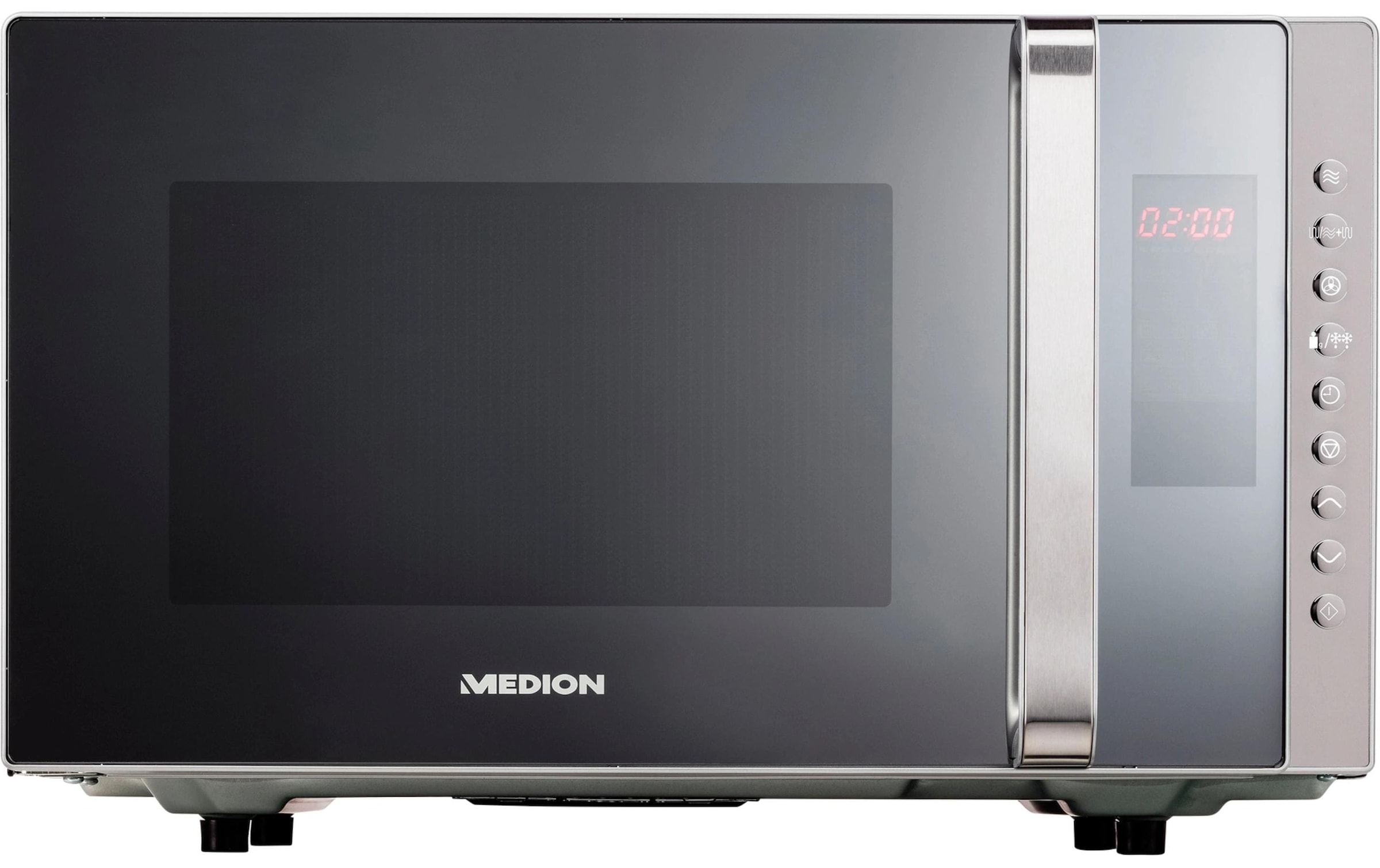 Medion® Mikrowelle »mit Grill MD 17495 Grau«, Grill-Heissluft-Mikrowelle, 800 W
