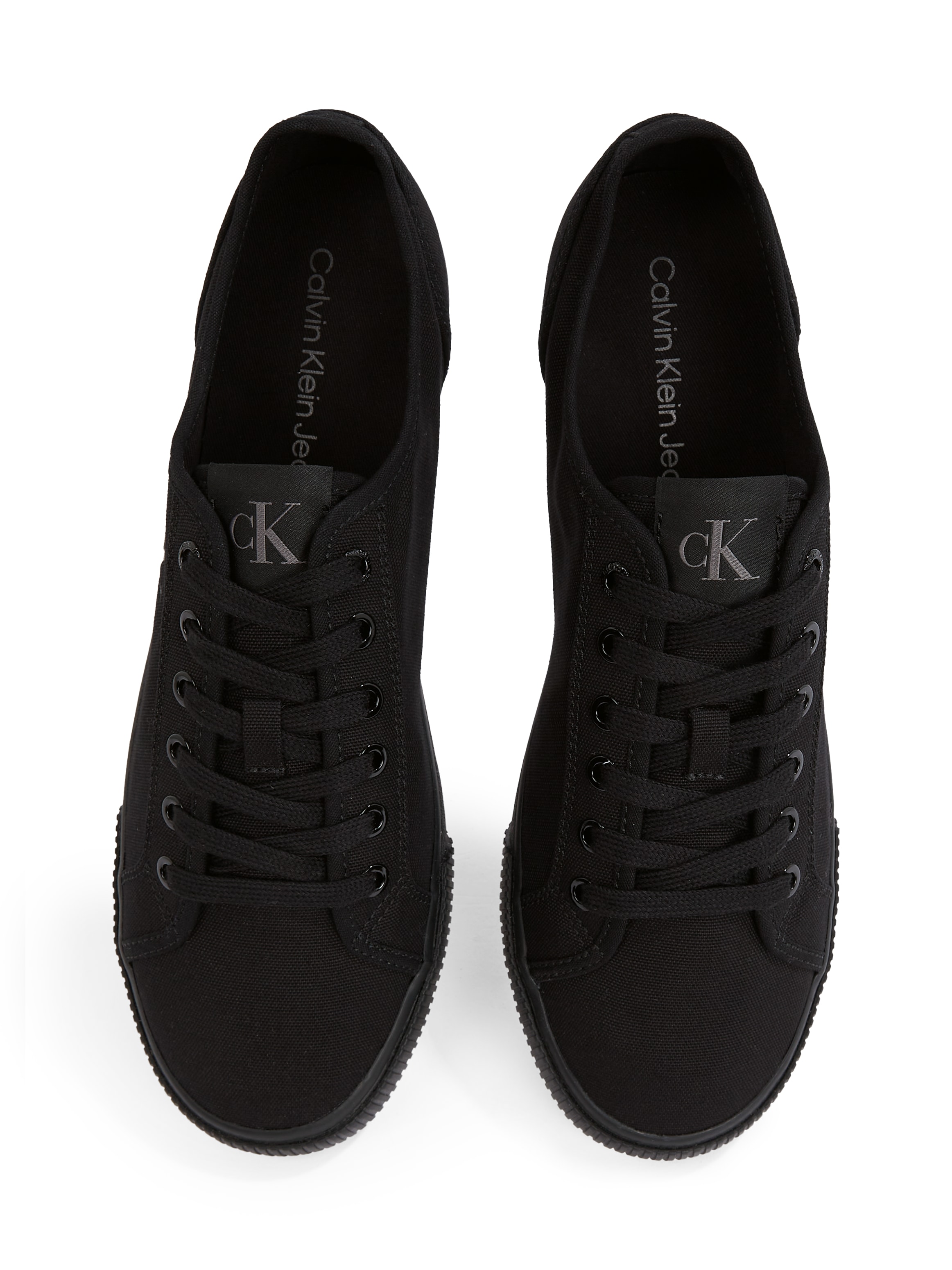 Calvin Klein Jeans Sneakers »ESS VULC LOW MG CANVAS«  Schnürschuh, Halbschuh, Freizeitschuh in klassischer Optik