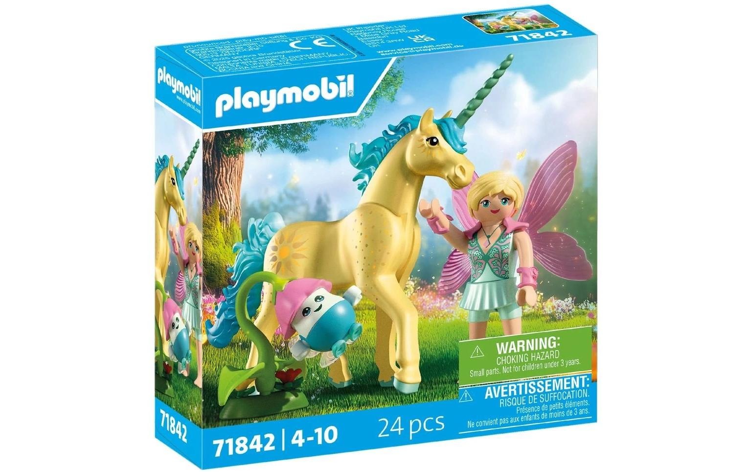 Playmobil® Jeu de construction »Sammeleinhorn, Sonnenscheinblüte mit Fee (71842), Princess Magic«