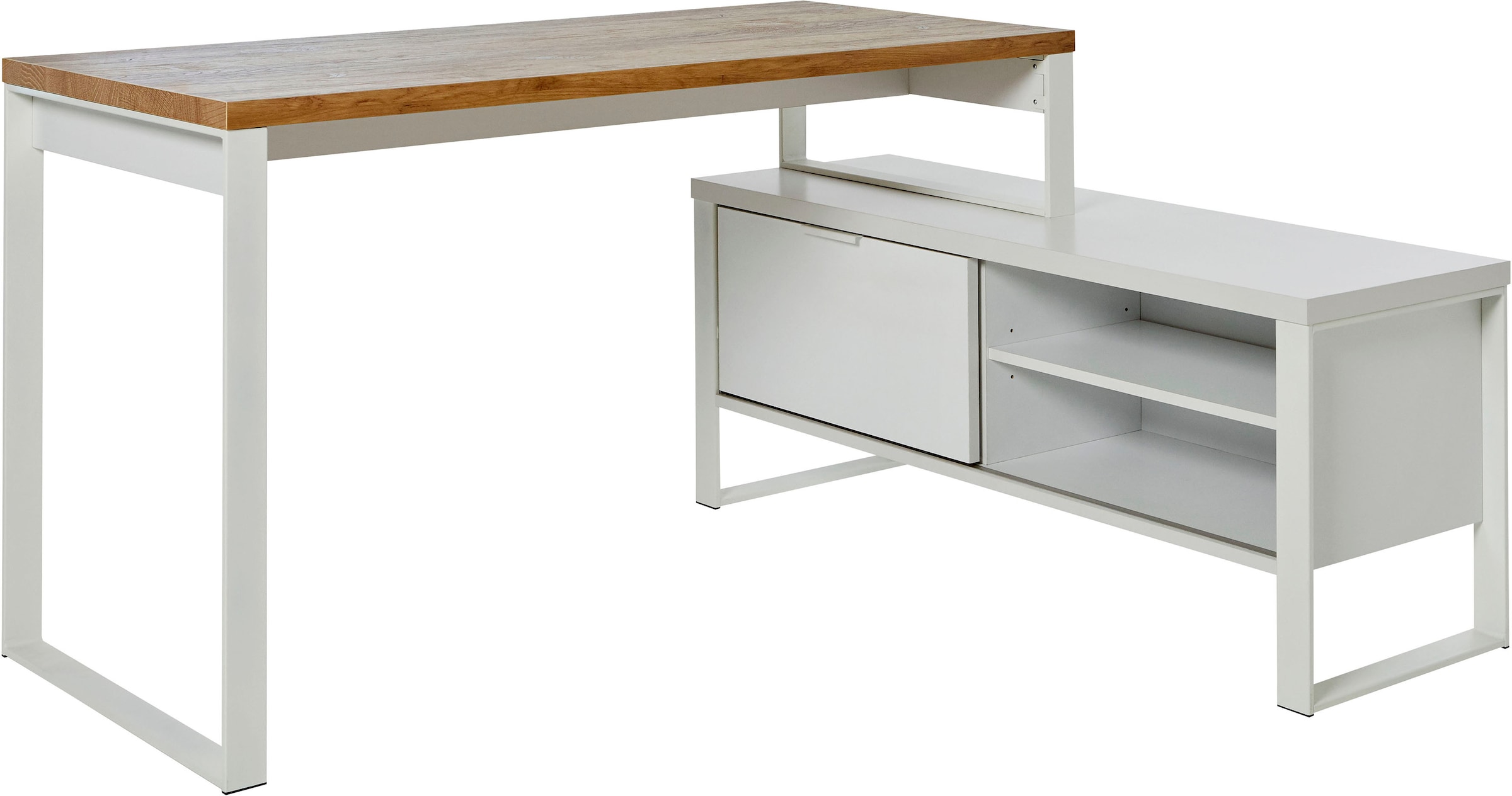 Image of Jahnke Eckschreibtisch "LOOP" wechselseitig montierbar