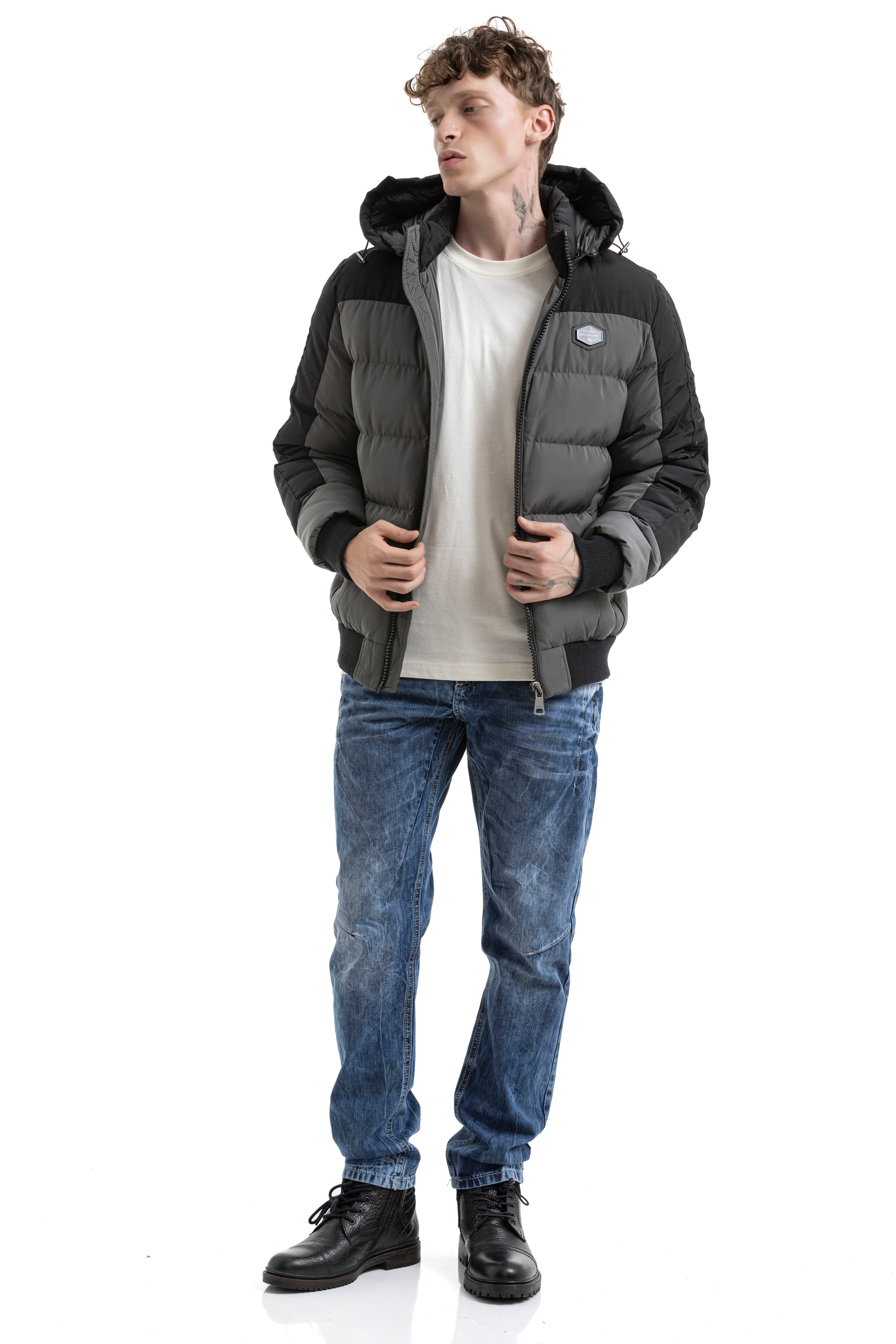 Cipo & Baxx Veste matelassée mit Kapuze