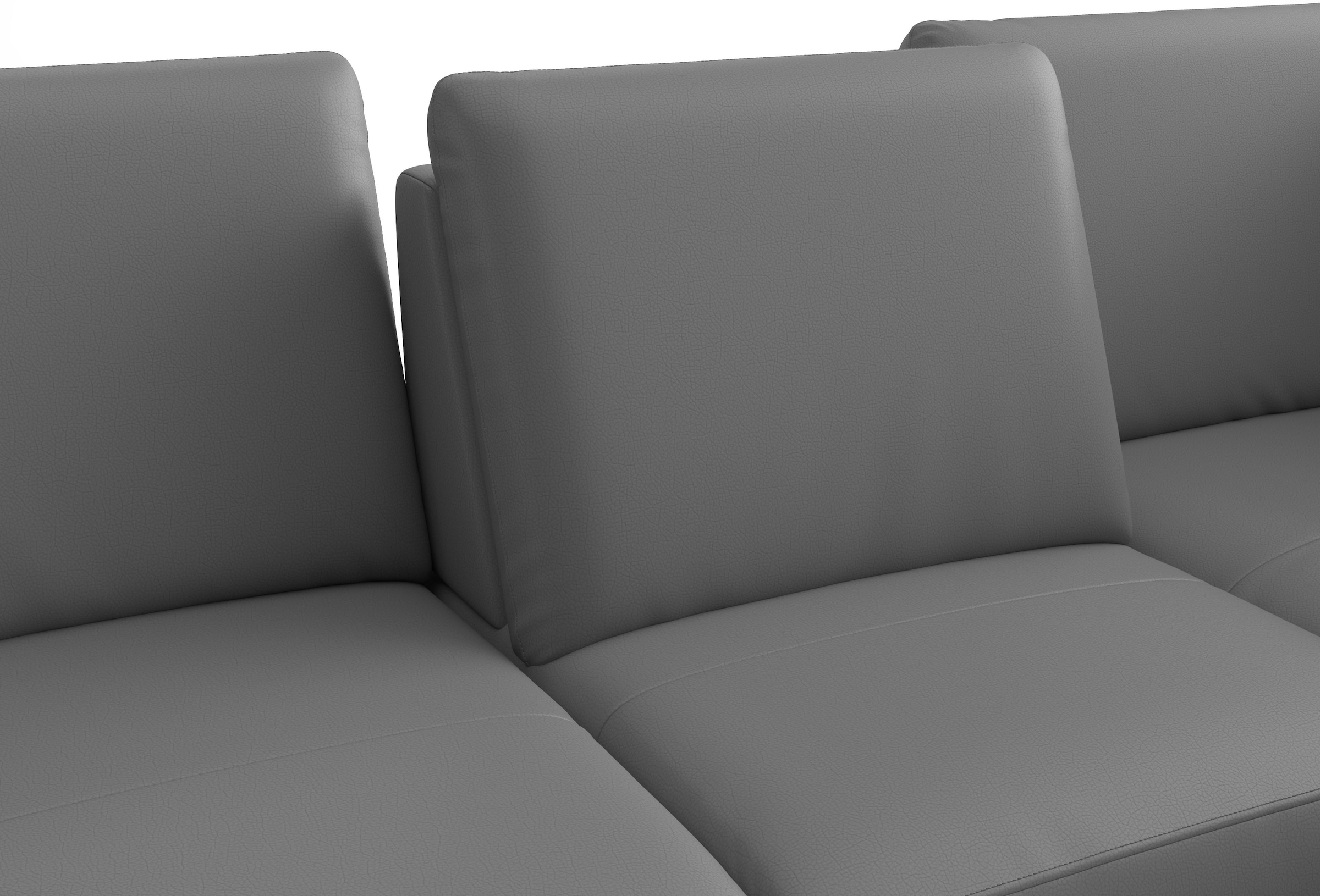 sit&more Ecksofa »Chelsea L-Form, B: 264 cm, Leder« optional mit Bettfunktion und Bettkasten
