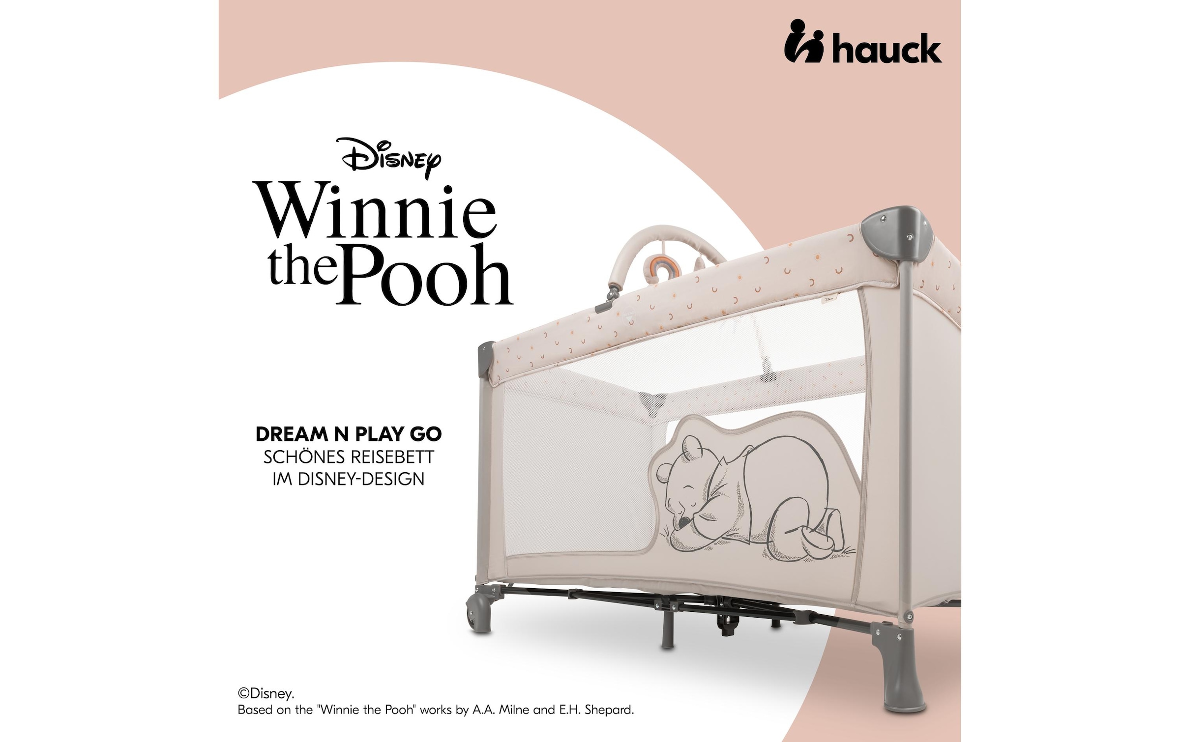 Hauck Lit de voyage pour bébé »Dream N Play Go Pooh Rainbow«