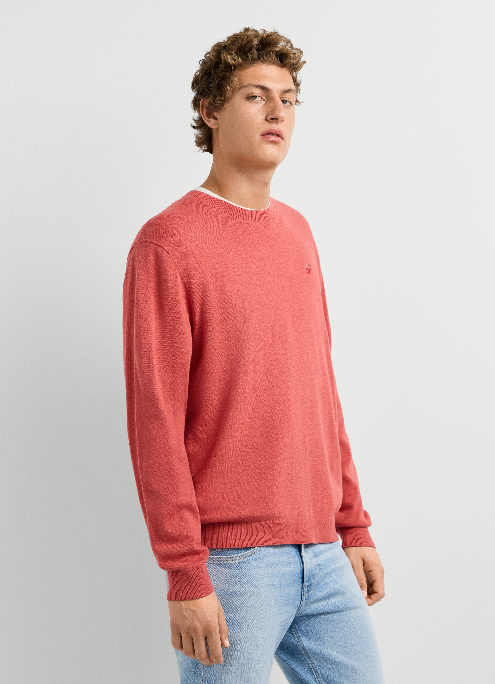 Pepe Jeans Pull à col rond »DANIELS« avec détails brodés, coton