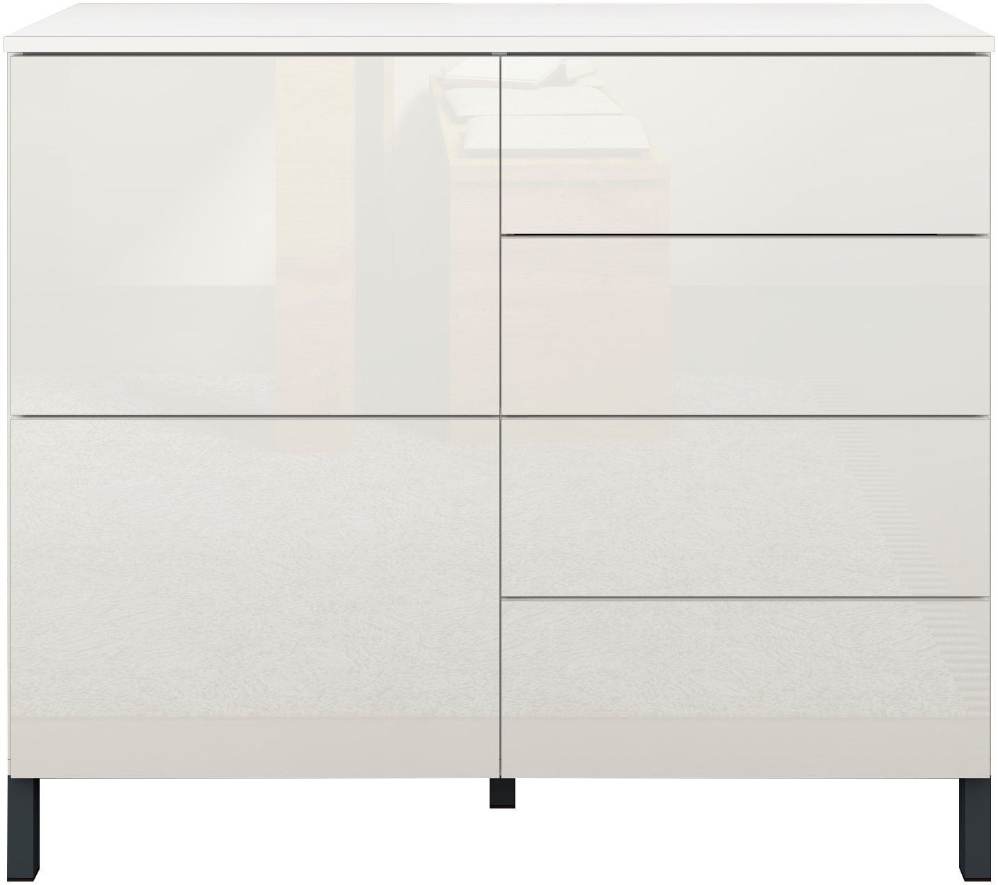 borchardt Möbel Kommode, Drucköffner (Push-To-Open), höhenverstellbare Einlegeböden