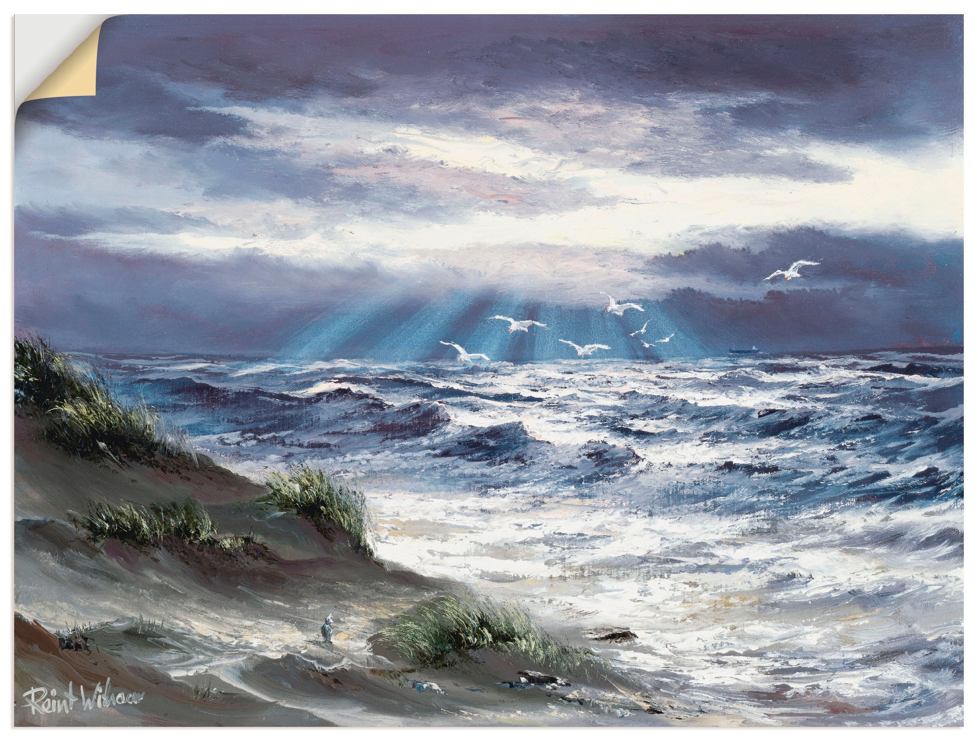 Image of Artland Wandbild »Ungemessene Tiefen«, Gewässer, (1 St.), in vielen Grössen & Produktarten -Leinwandbild, Poster, Wandaufkleber / Wandtattoo auch für Badezimmer geeignet bei Ackermann Versand Schweiz