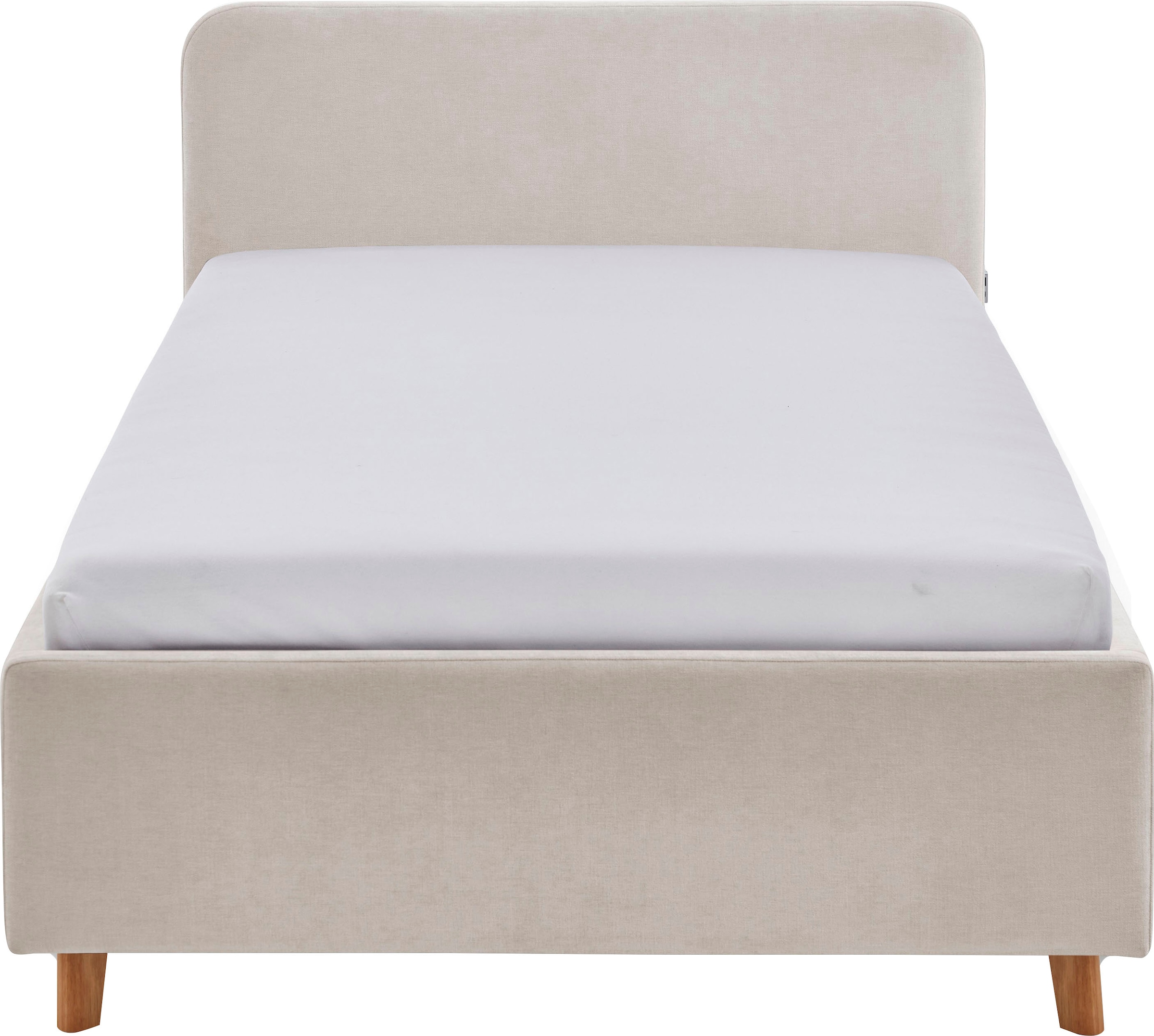 meise.möbel Lit d'enfant »COSY in de Breiten 90, 120 & 140 erhältlich, wahlweise mit Bettkasten« disponible avec pied en bois noir ou chêne, incl. prise USB