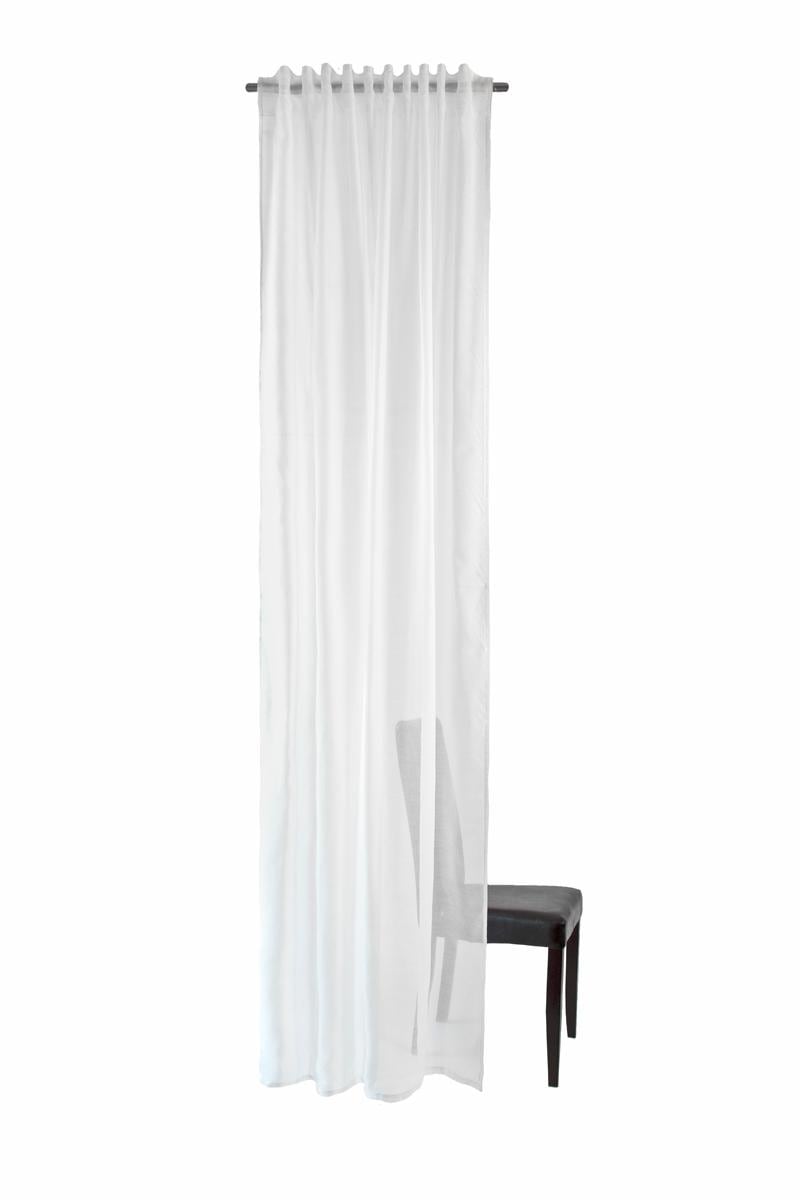 HOMING Gardine »Lisa« verdeckte Schlaufen 1 Stk. tlg. uni, Wohnzimmer, Schlafzimmer, transparent