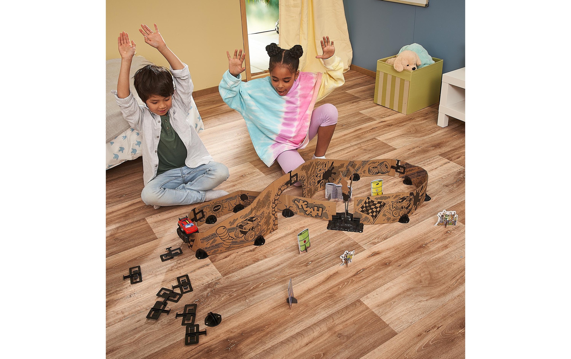 Vtech® Lernspielzeug »Car-Board Racers Monster-Adventure Set -DE-«