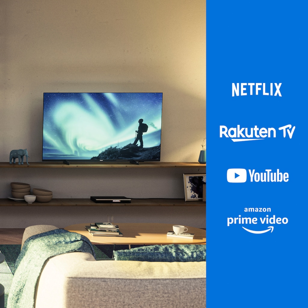 Philips LED-Fernseher »43PUS7506/12«, 108 cm/43 Zoll, 4K Ultra HD, Smart-TV, HDR10+ kompatibel, 60 Hz, Dolby Vision & Atmos, Smart TV, Triple Tuner