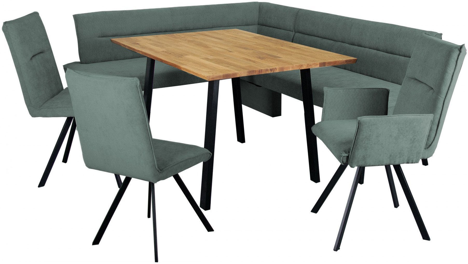 Home affaire 4-Fussstuhl »Sava«, (Set), 2 St., Chenille, Metallgestell