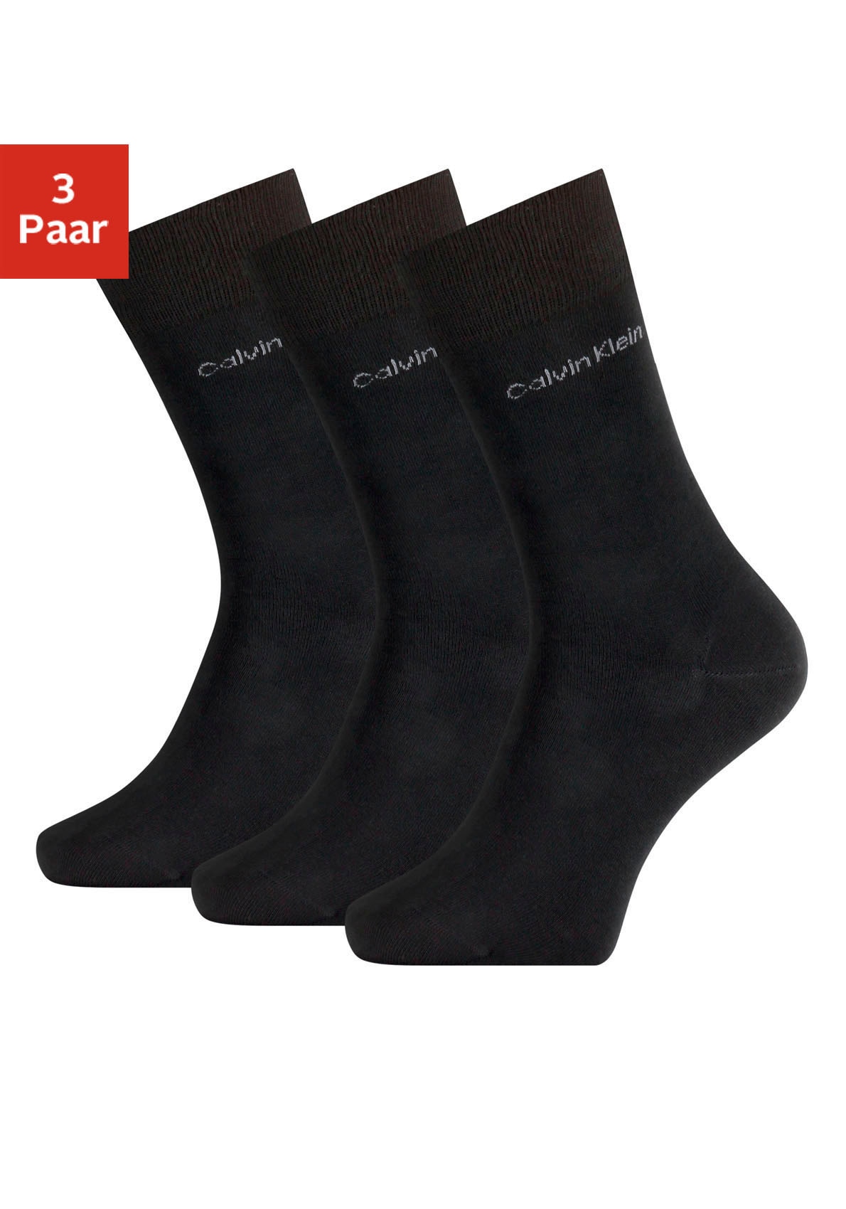 Socken, (3 Paar), mit Markenschriftzug