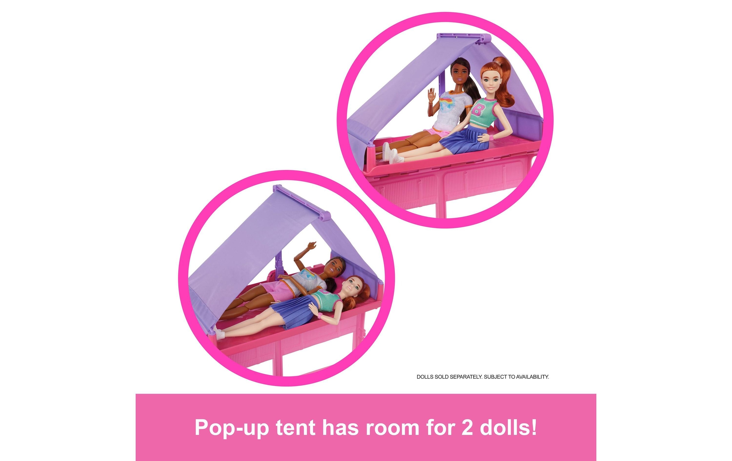 Barbie Spielwelt »Super Abenteuer-Camper Spielset mit Dachzelt«