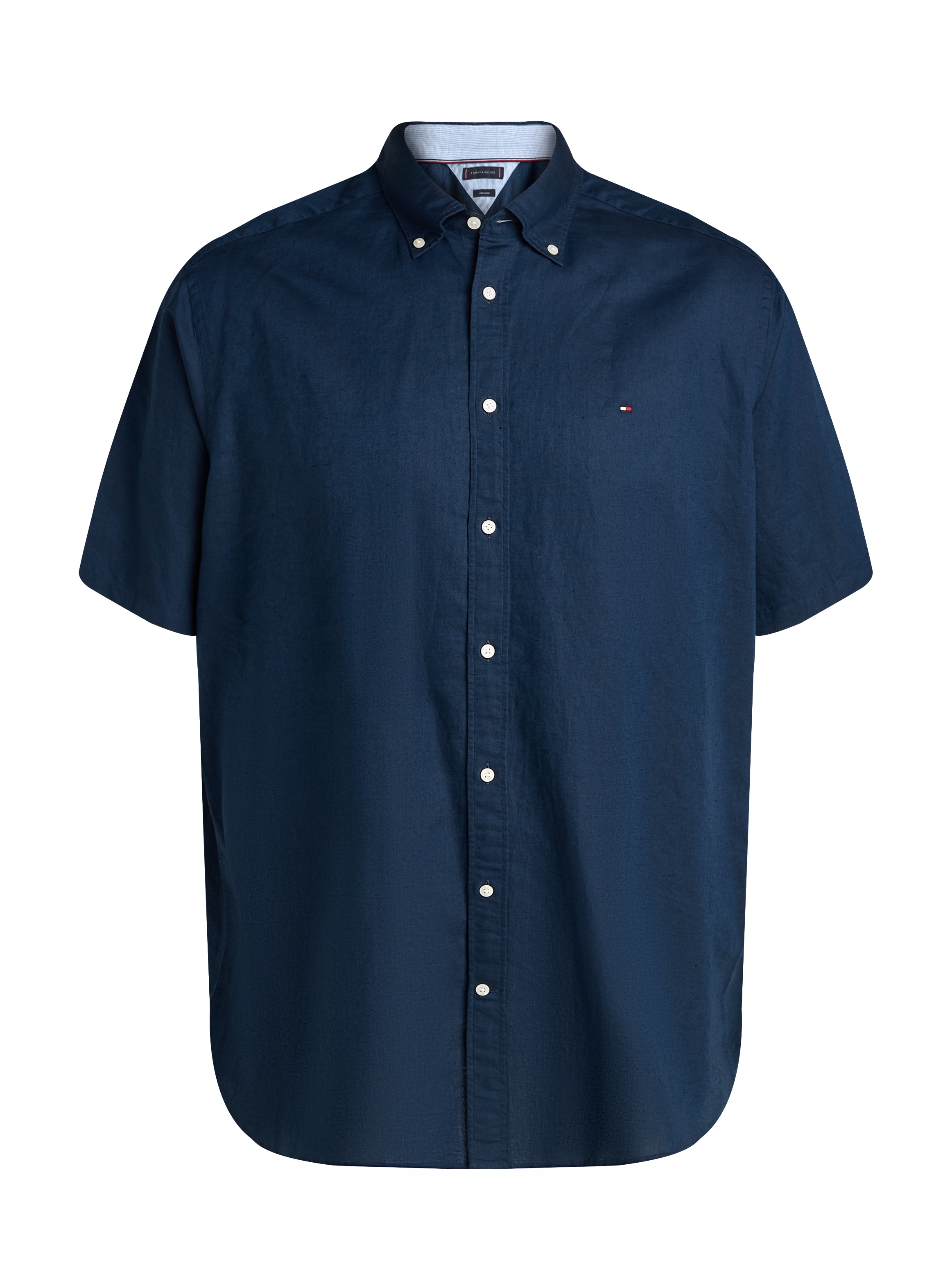 Tommy Hilfiger Big & Tall Kurzarmhemd »BT-LINEN BLEND SOLID«