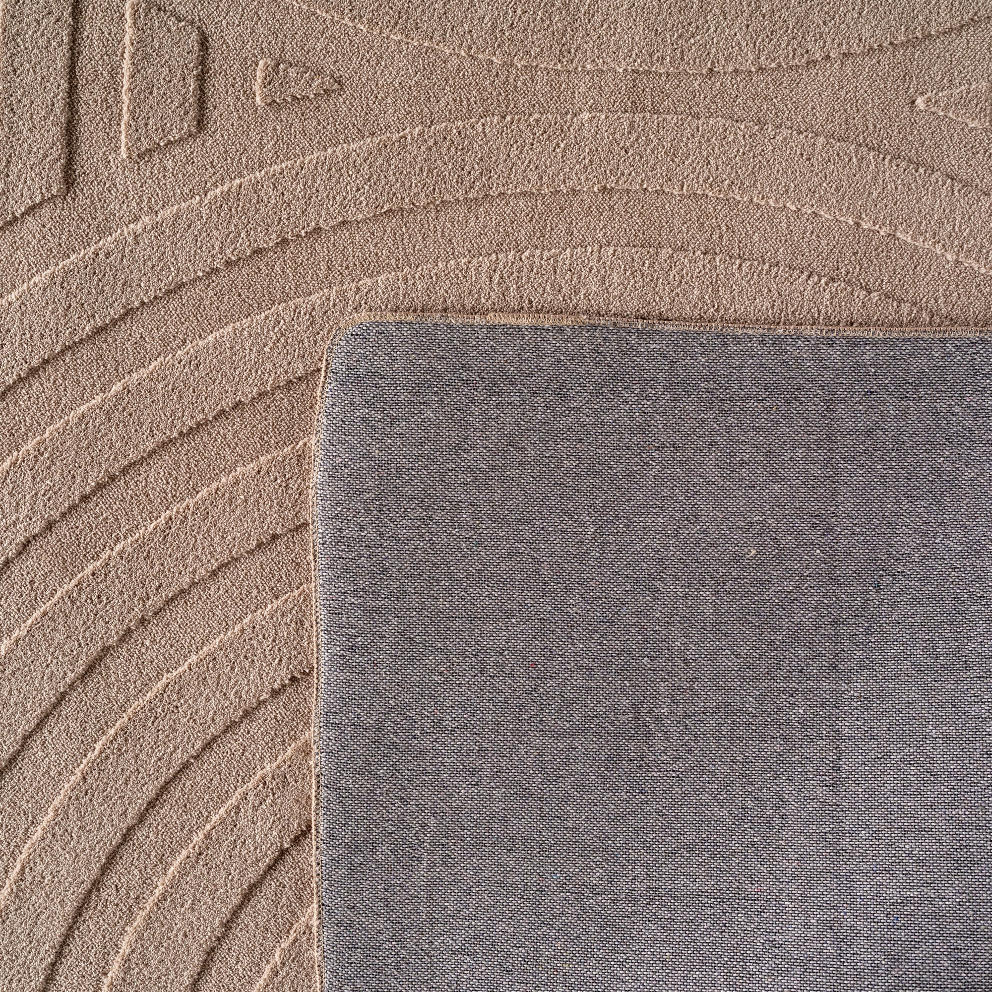 Ayyildiz Teppiche Tapis »POMPEI 1611 , auch als Läufer« Rectangulaire 12 mm Höhe surface douce facile d'entretien, structure en relief, poils ras