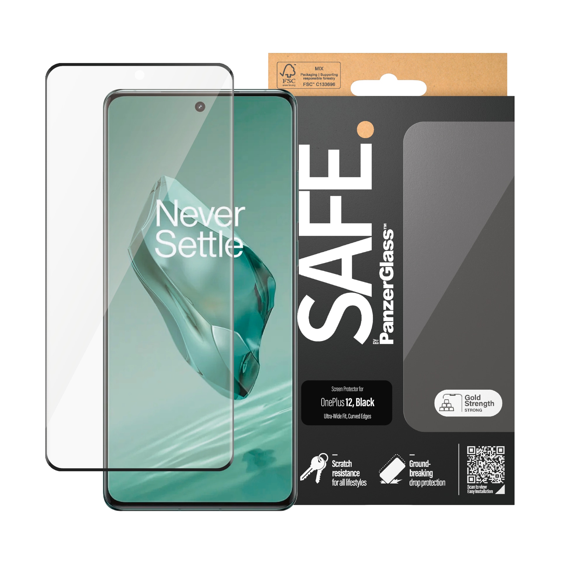 SAFE by PanzerGlass Displayschutzglas »Screen Protector«, für OnePlus 12