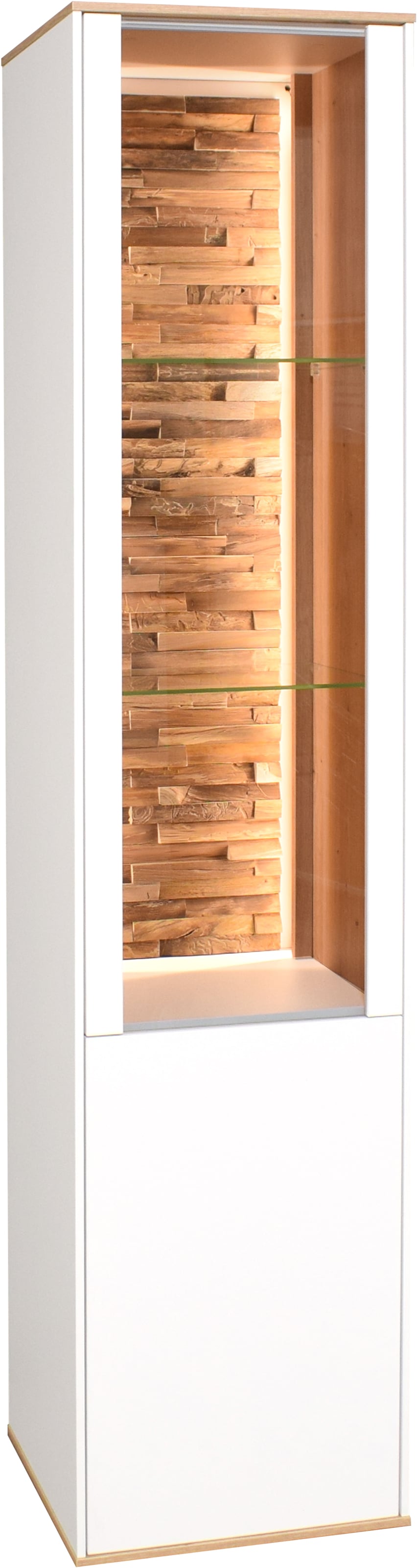 Mäusbacher Standvitrine »Faro« Faro Standvitrine B 43 cm, inkl. Beleuchtung, Push to open Funktion