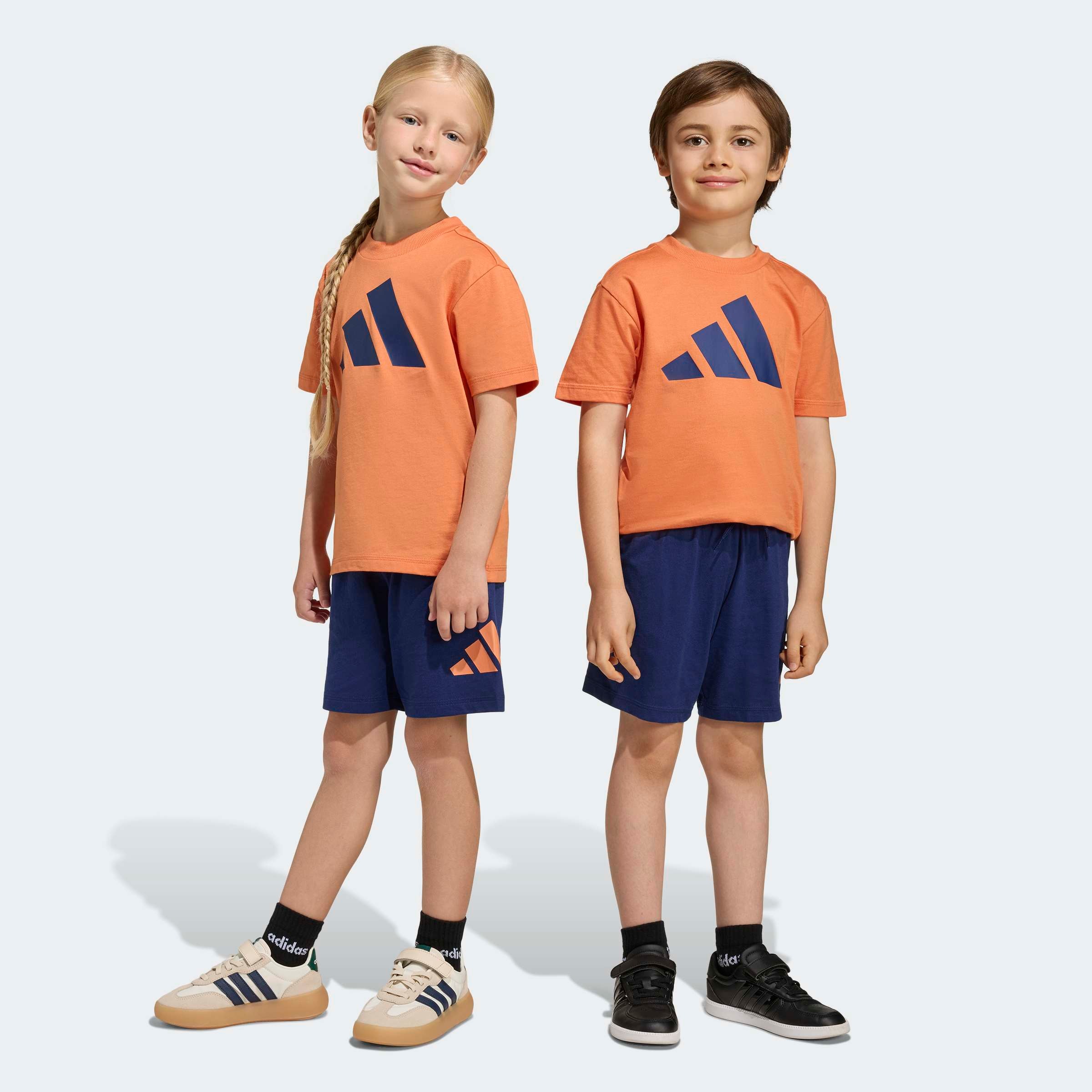 adidas Sportswear Combinaison d'entraînement »LK BL T-SET 160« 2 pièces für Kinder, zweiteilig, aus Baumwolle