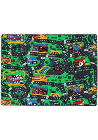 Primaflor-Ideen in Textil Kinderteppich »CITY«, rechteckig, Strassen-Spiel-Teppich,... kaufen