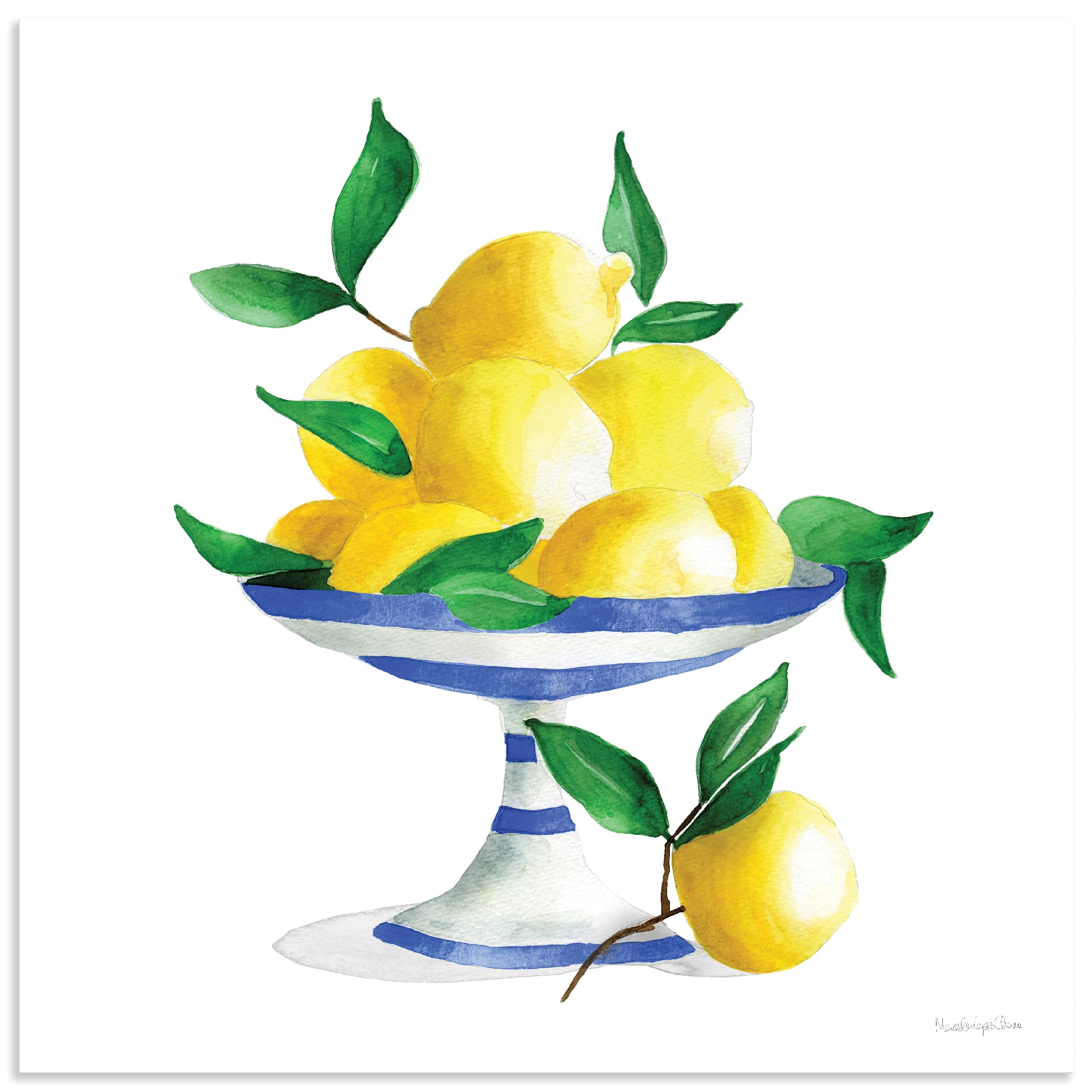 Image of Artland Wandbild "Spanish Lemons II" Arrangements 1 Stk. tlg. als Alubild, Leinwandbild, Poster, Wandaufkleber in verschied. Grössen