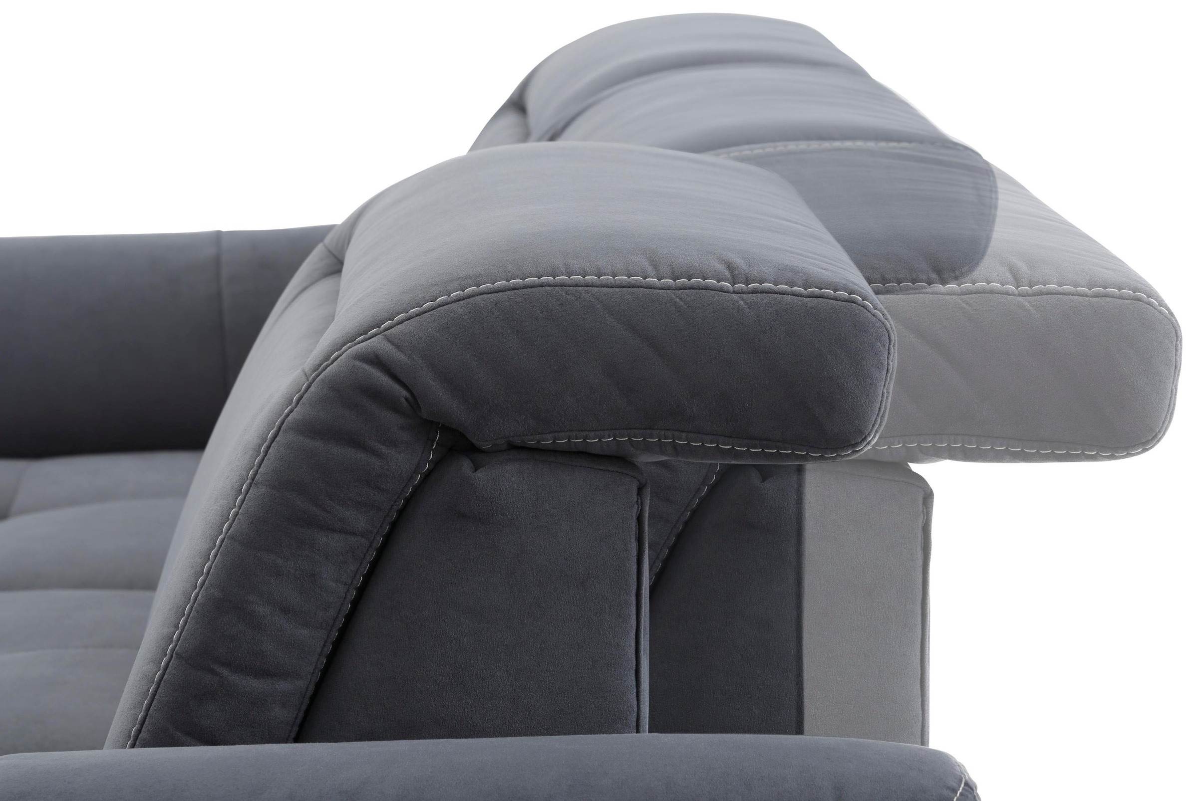 Home affaire Ecksofa »Solvei L-Form« mit Recamierenabschluss und Sitztiefenverstellung