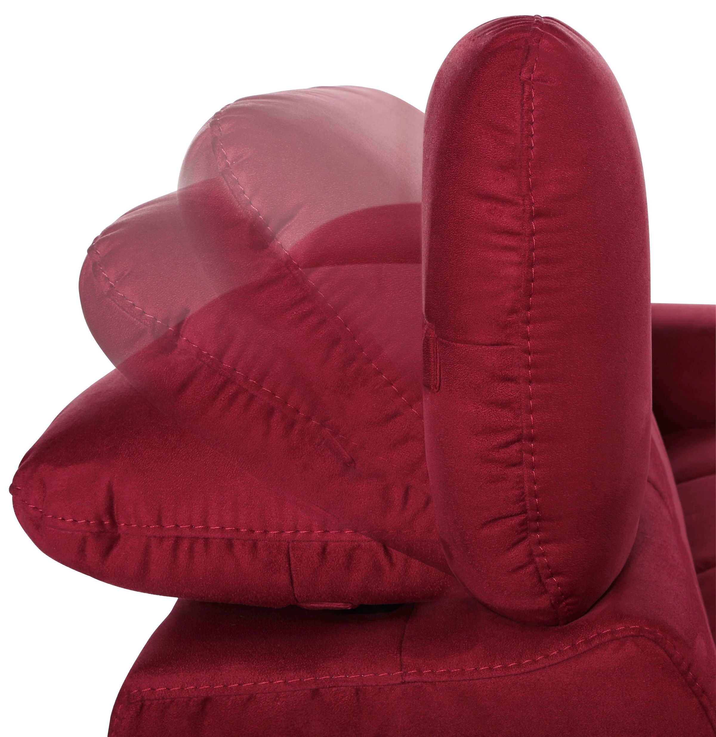 COTTA 3-Sitzer »Chef« Big-Sofa mit Kopfteilverstellung, edle Metallkufen
