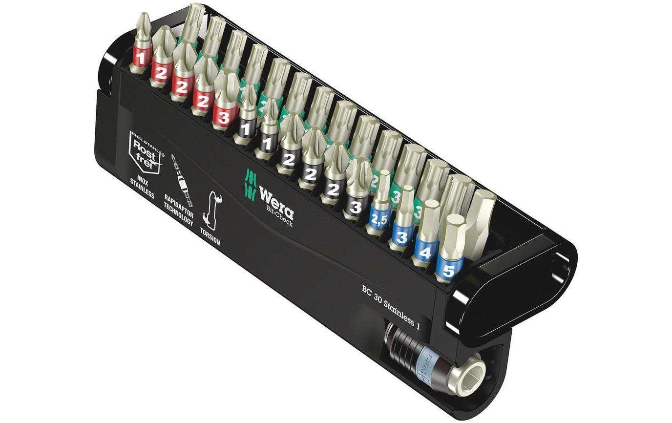 Image of Wera Bit-Set "Bit-Check 30 Stainless" 30 Stk. tlg.