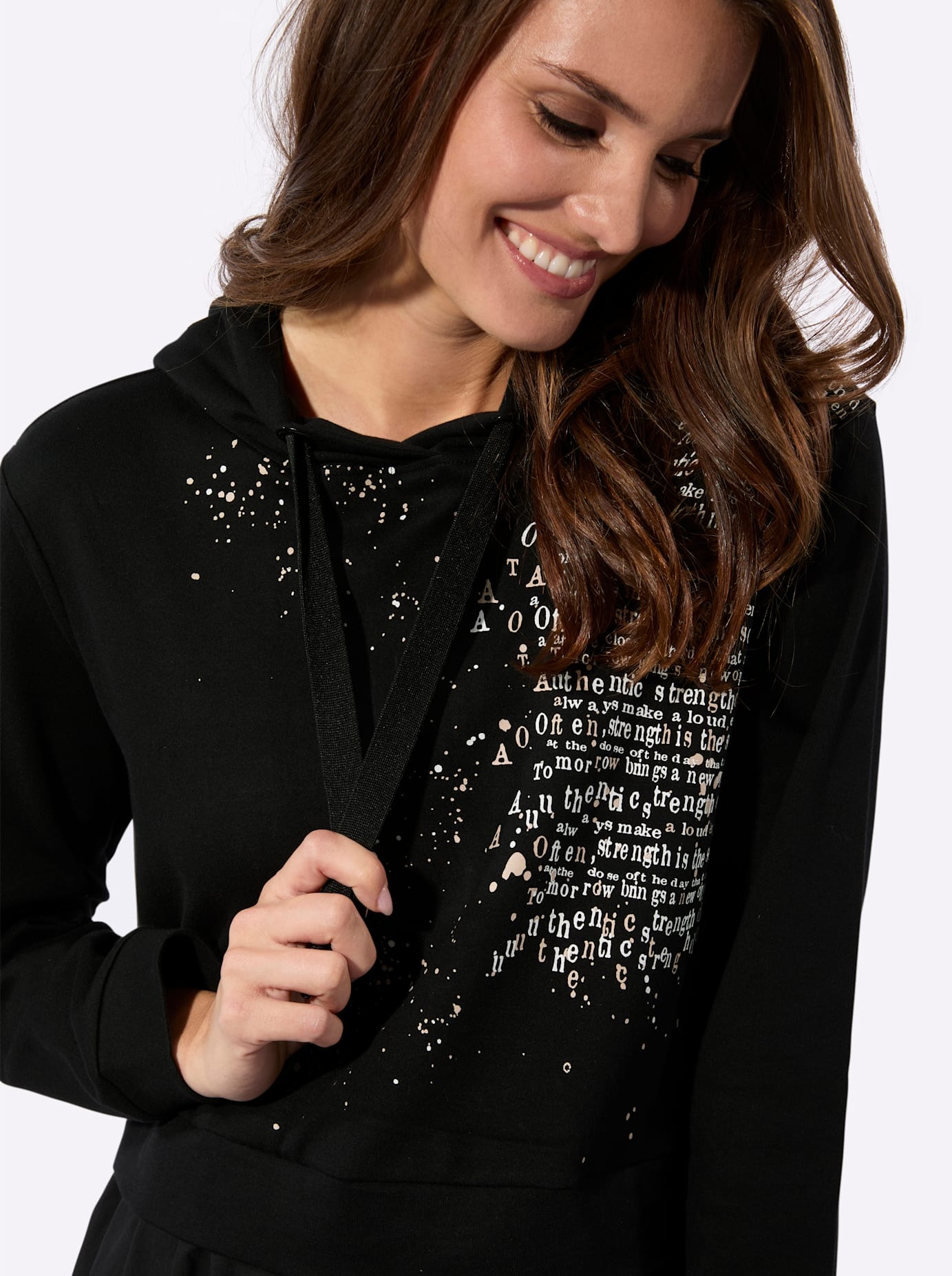 Inspirationen Robe imprimée »Kleid« Poche dans les coutures