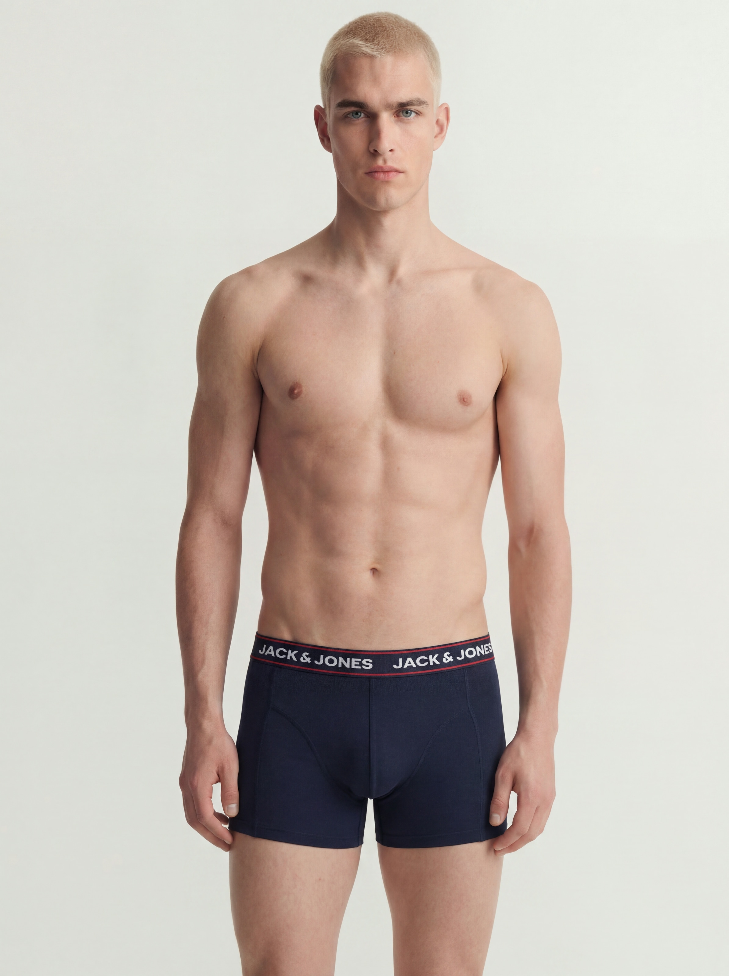 Jack & Jones Tronc »JACMAX SOLID TRUNKS 5 PACK BTW« Paquet, 5 cuis mélange de coton