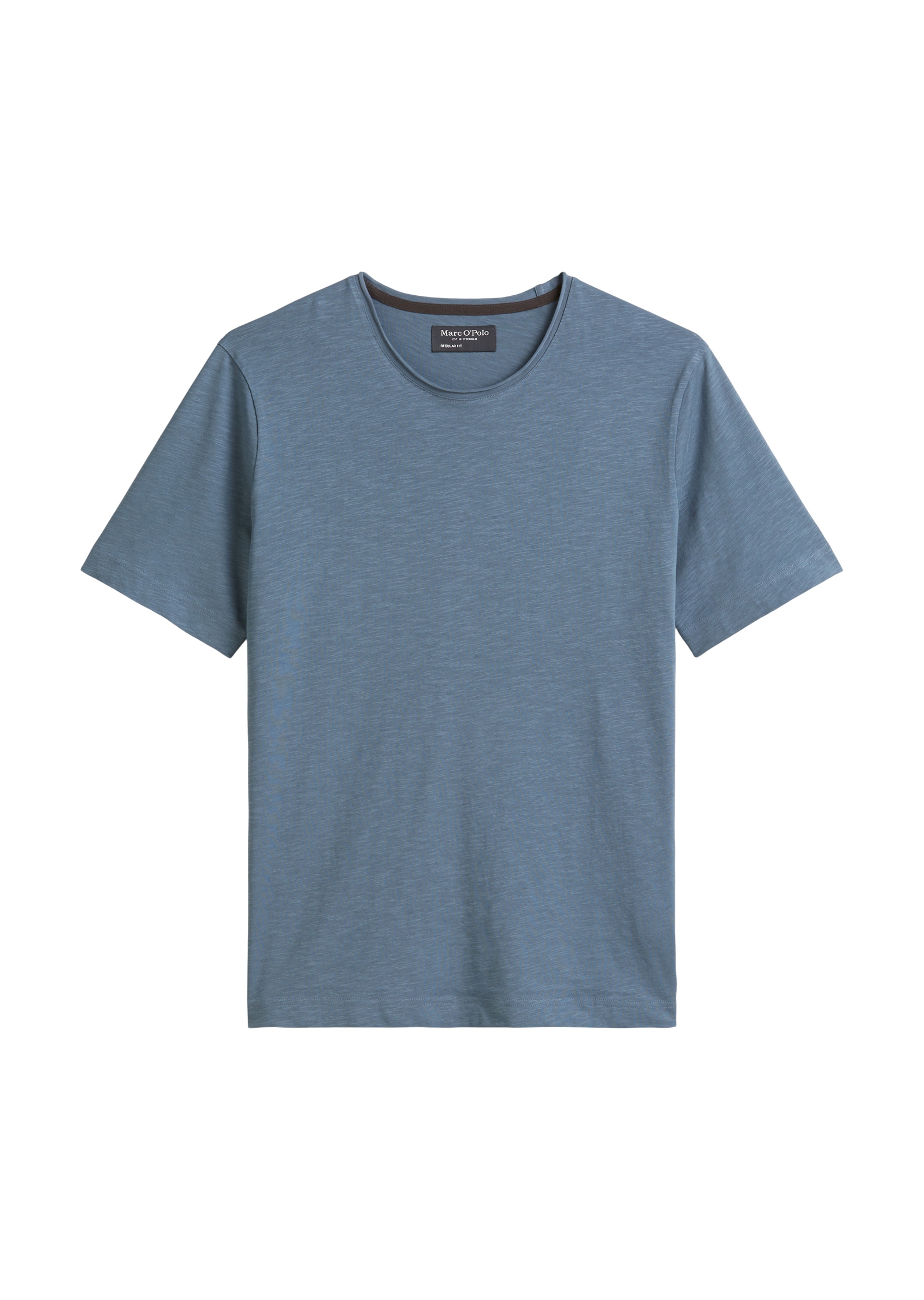 Marc O'Polo T-Shirt, unregelmässiger Slub-Jersey, elastischer Rundhals