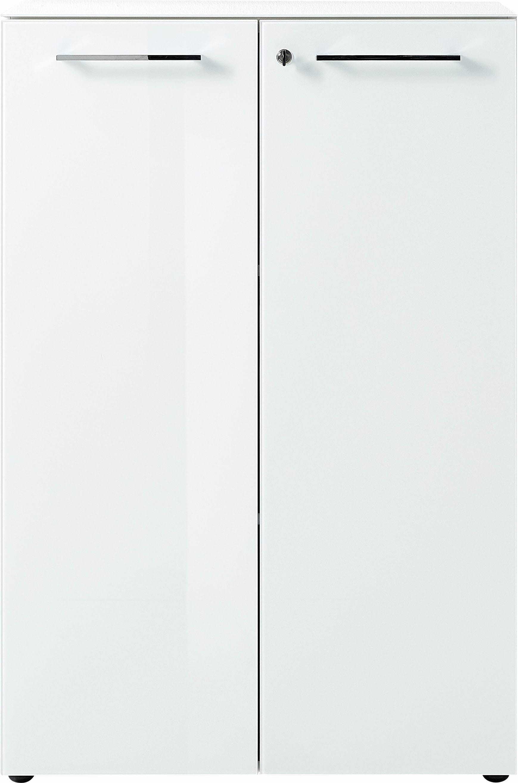 GERMANIA Aktenschrank »GW-Monteria«, (in 2 Höhen), Türen mit Glas-Auflage, abschliessbar, Breite 80 cm, Made in Germany