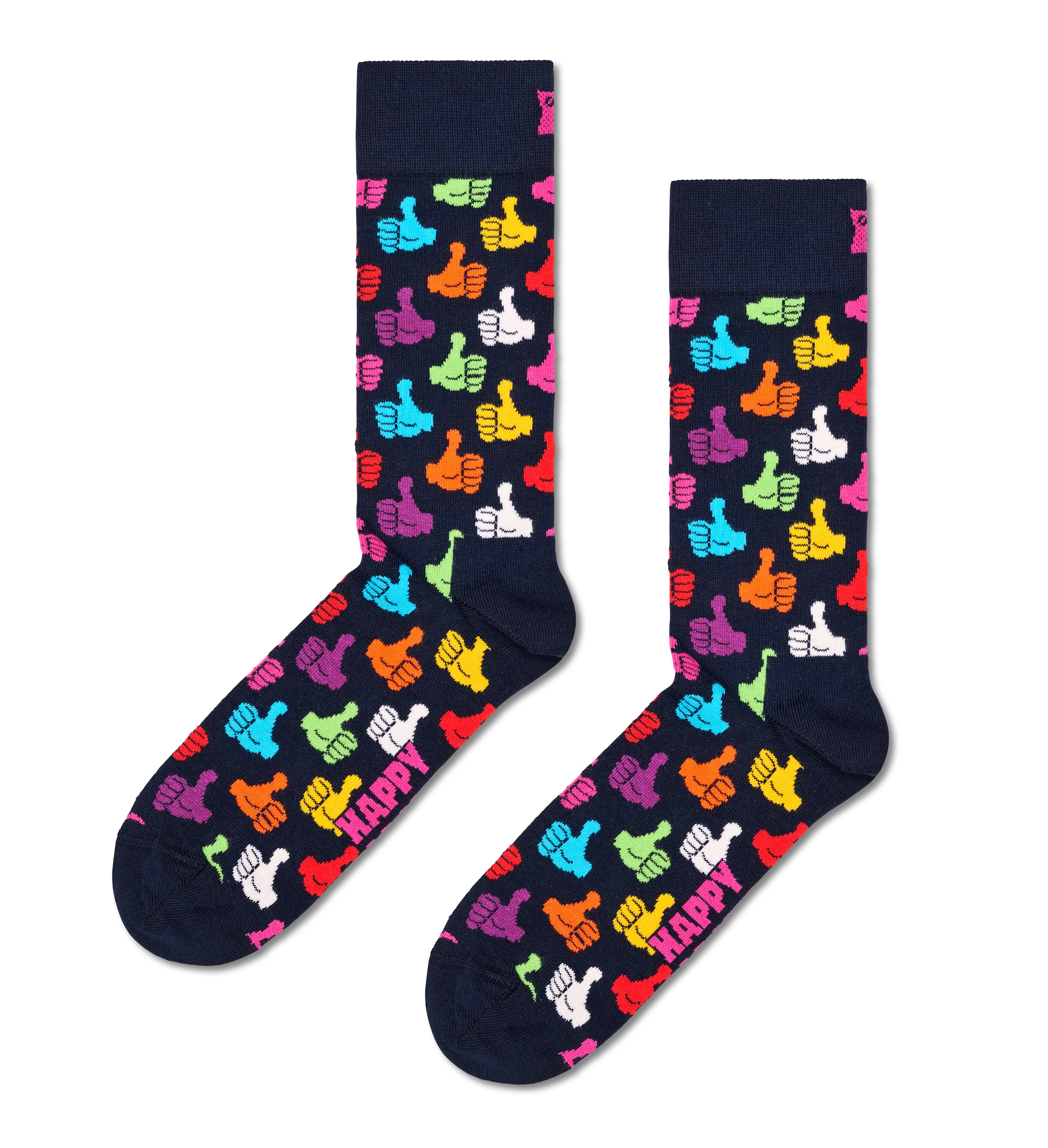 Happy Socks Socken »Classic Dog Socks«, (Packung, 2 Paar), Dog & Thumbs Up Socks