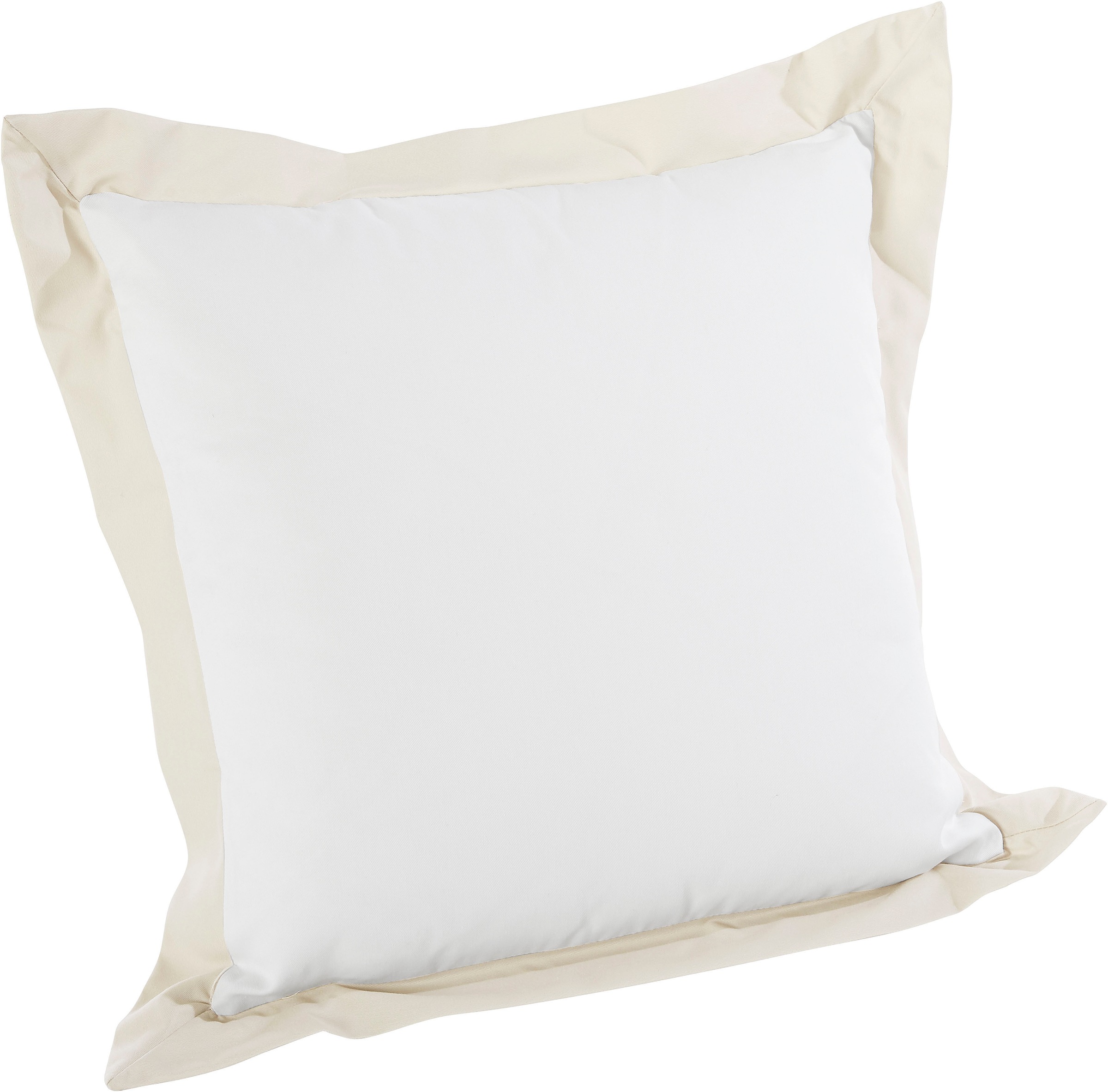 Image of HOME WOHNIDEEN Dekokissen »HEMMES«, (1 St.), Kissenhülle mit Reissverschluss und farbiger Blende bei Ackermann Versand Schweiz